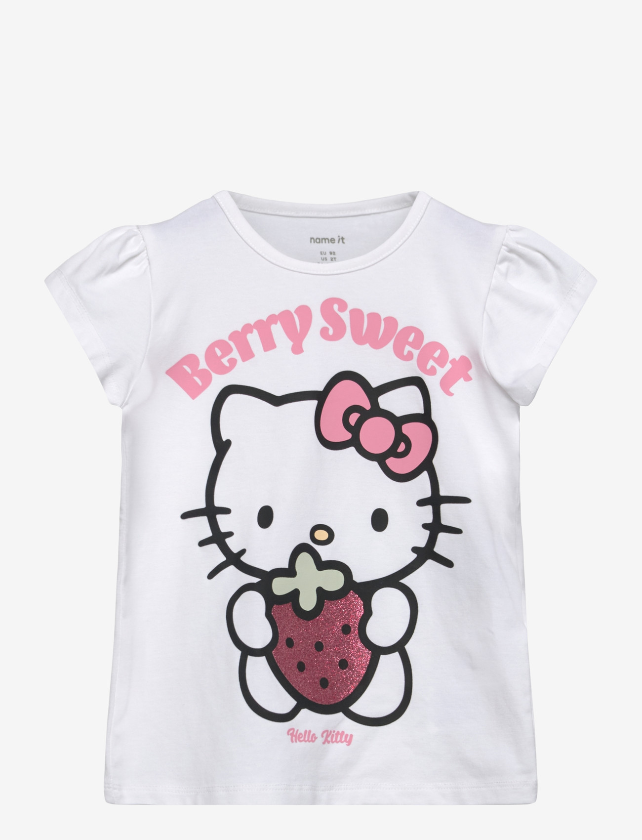 name it - NMFASDA HELLOK SS TOP SKY - kortärmade t-shirts - bright white - 0
