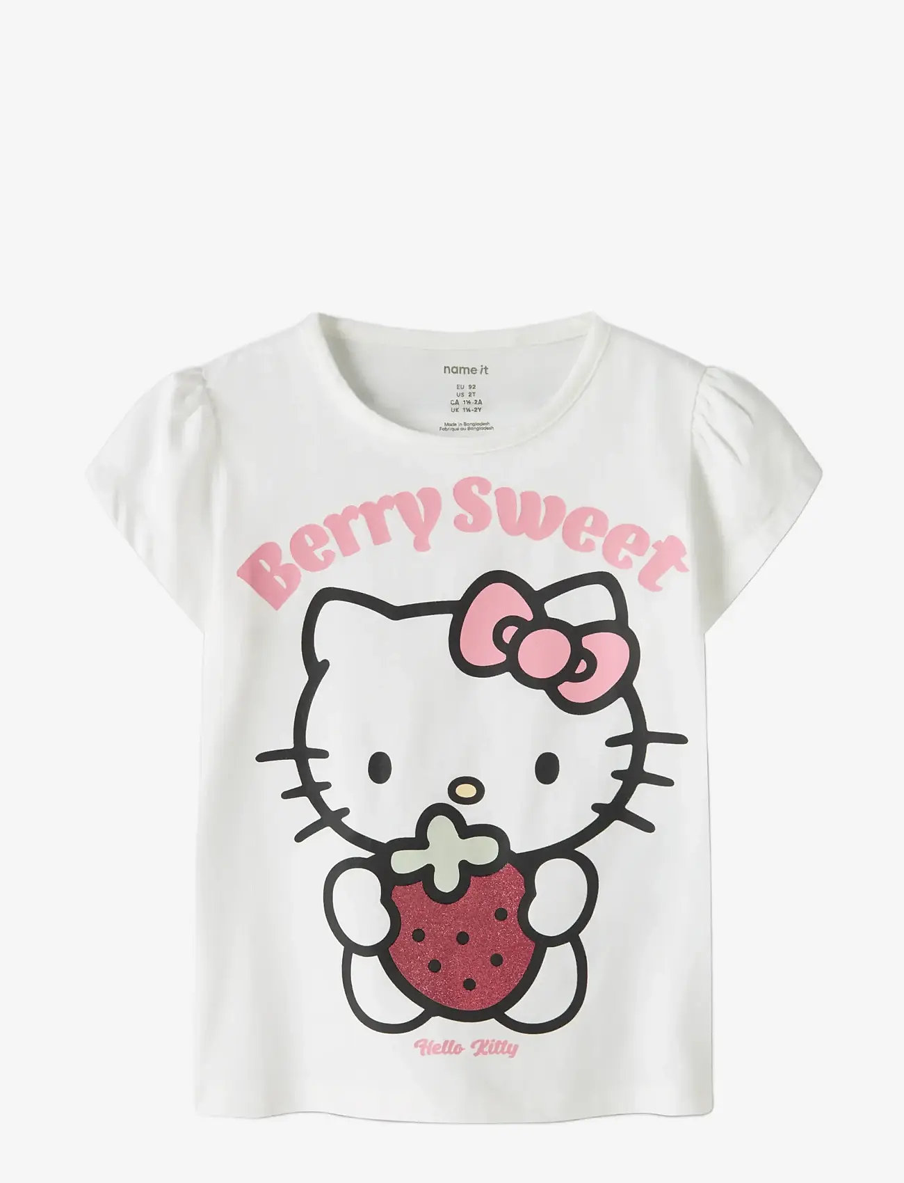 name it - NMFASDA HELLOK SS TOP SKY - kortärmade t-shirts - bright white - 2