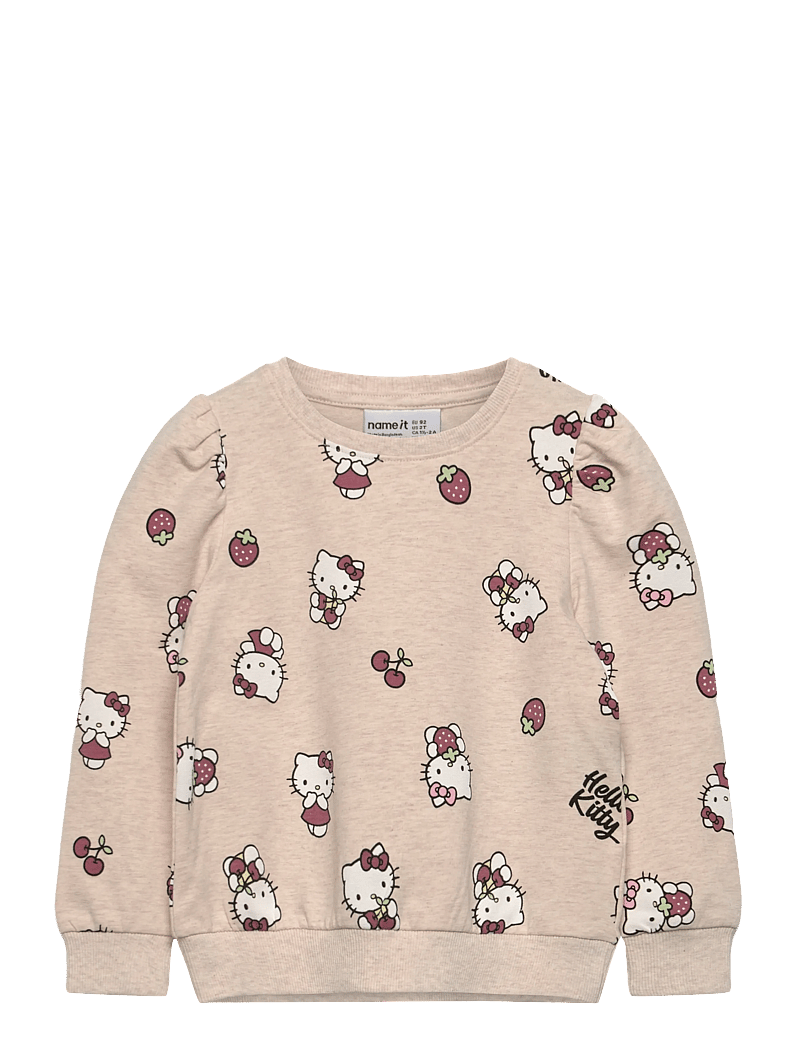 name it - NMFASA HELLOK SWEAT UNB SKY - sweatshirts - peyote melange - 0