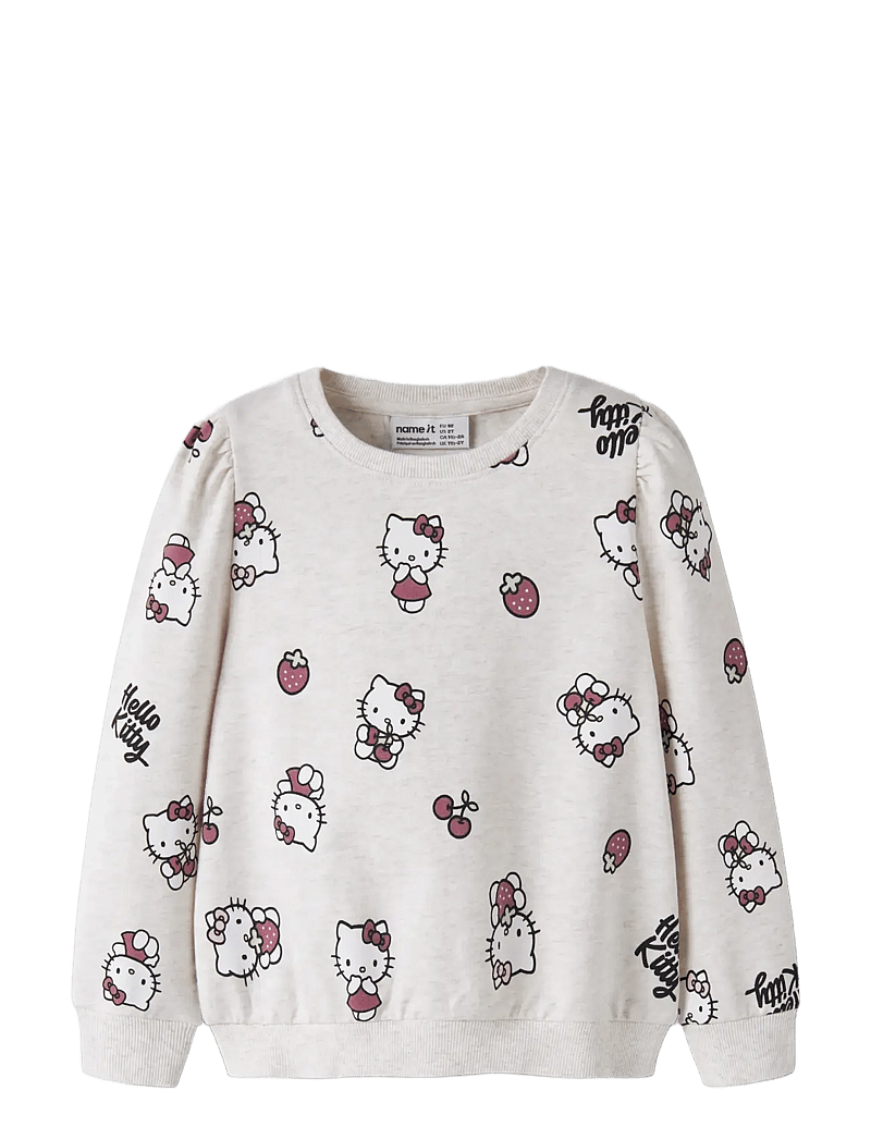 name it - NMFASA HELLOK SWEAT UNB SKY - sweatshirts - peyote melange - 2
