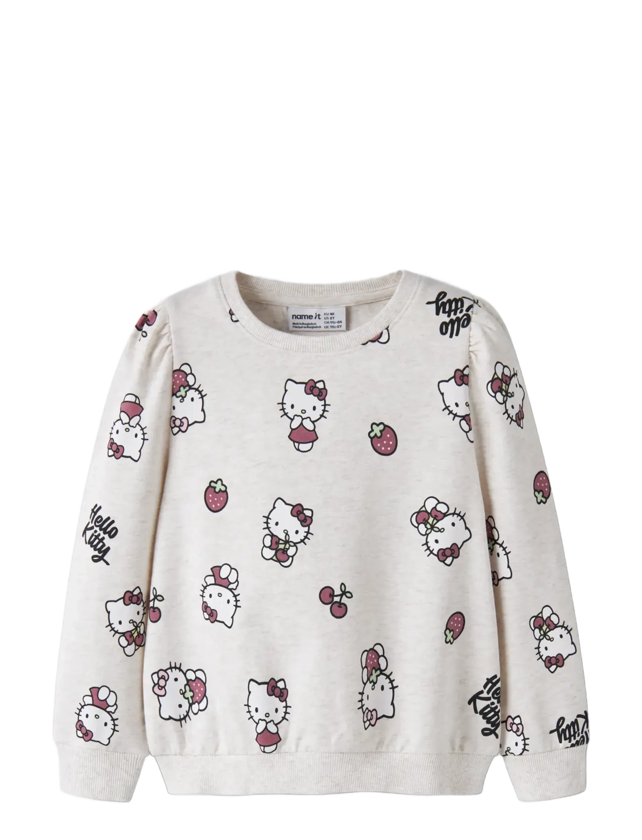 name it - NMFASA HELLOK SWEAT UNB SKY - sweatshirts - peyote melange - 2