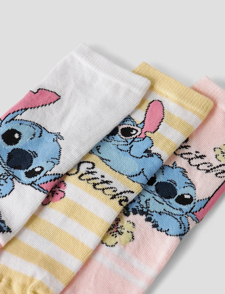 name it - NMFANDI STITCH 3P SOCK WDI - sokid - cradle pink - 4