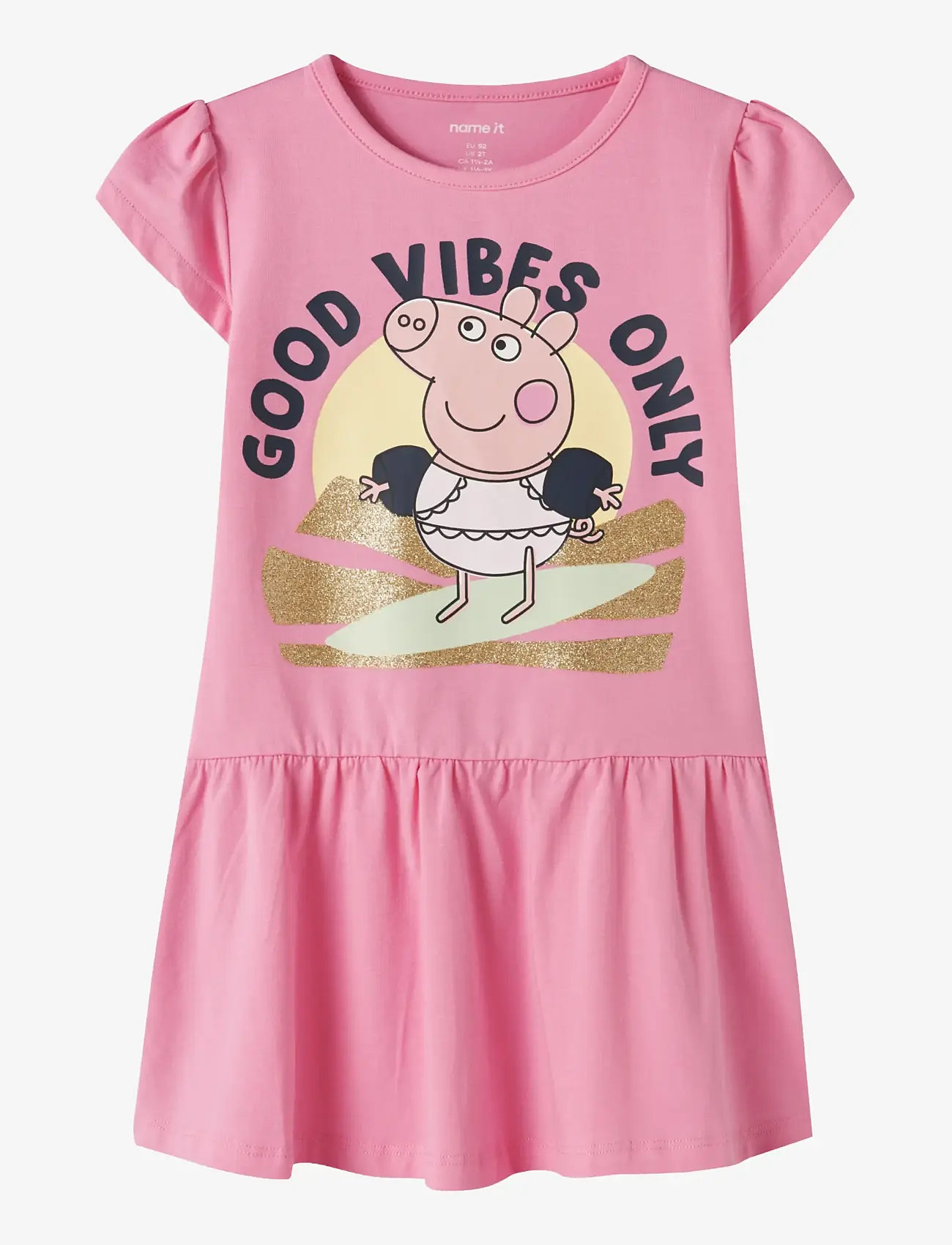 name it - NMFARINA PEPPA SS DRESS CPLG - kortærmede hverdagskjoler - pink drink - 0