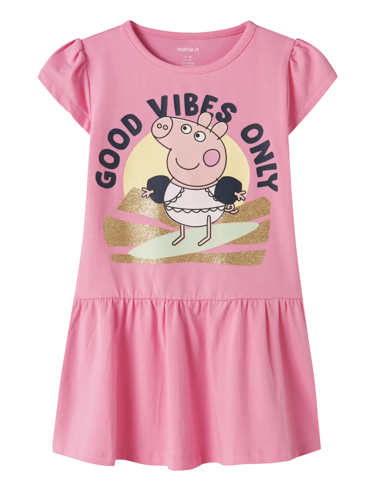 name it NMFARINA PEPPA SS DRESS CPLG - Kläder - PINK DRINK / pink/rose