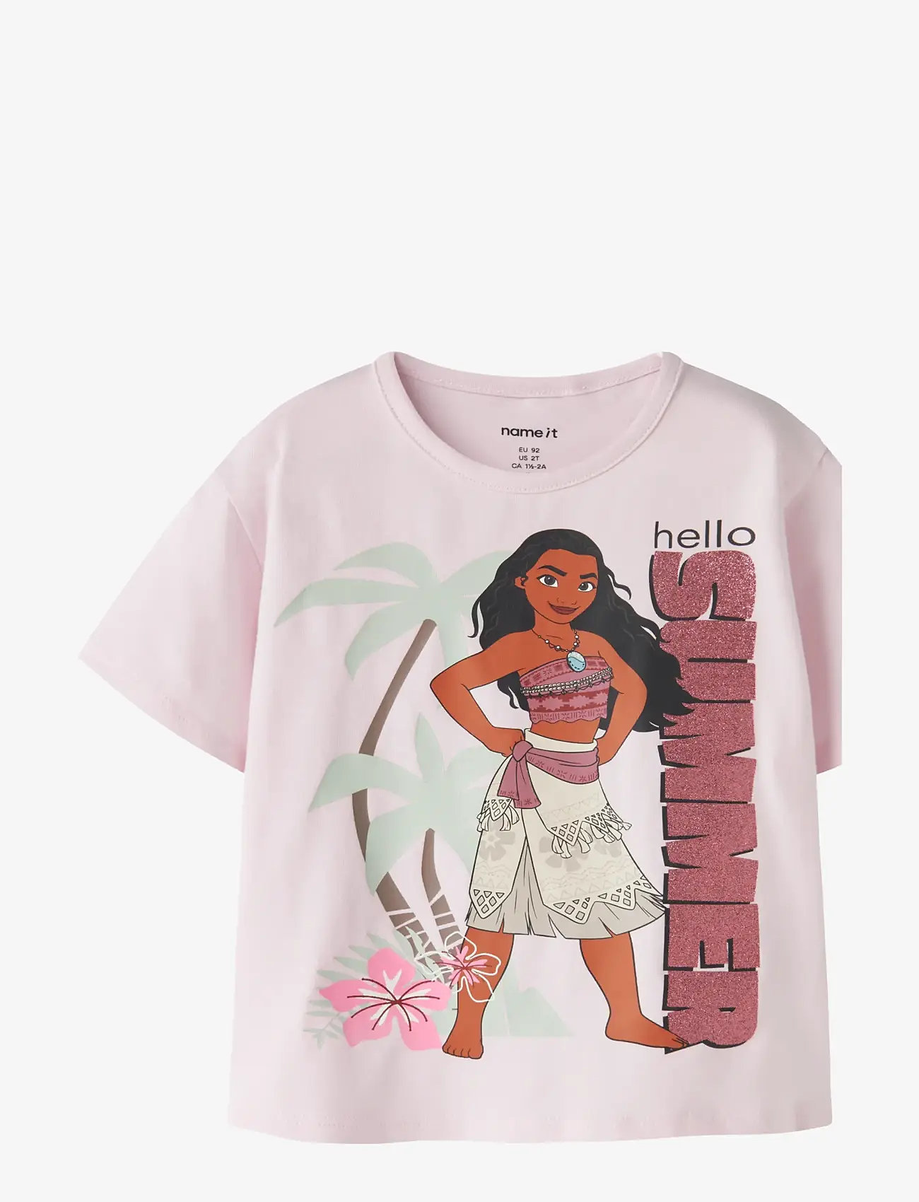 name it - NMFMIDI MOANA SS NREG TOP BOX WDI - short-sleeved t-shirts - cradle pink - 0
