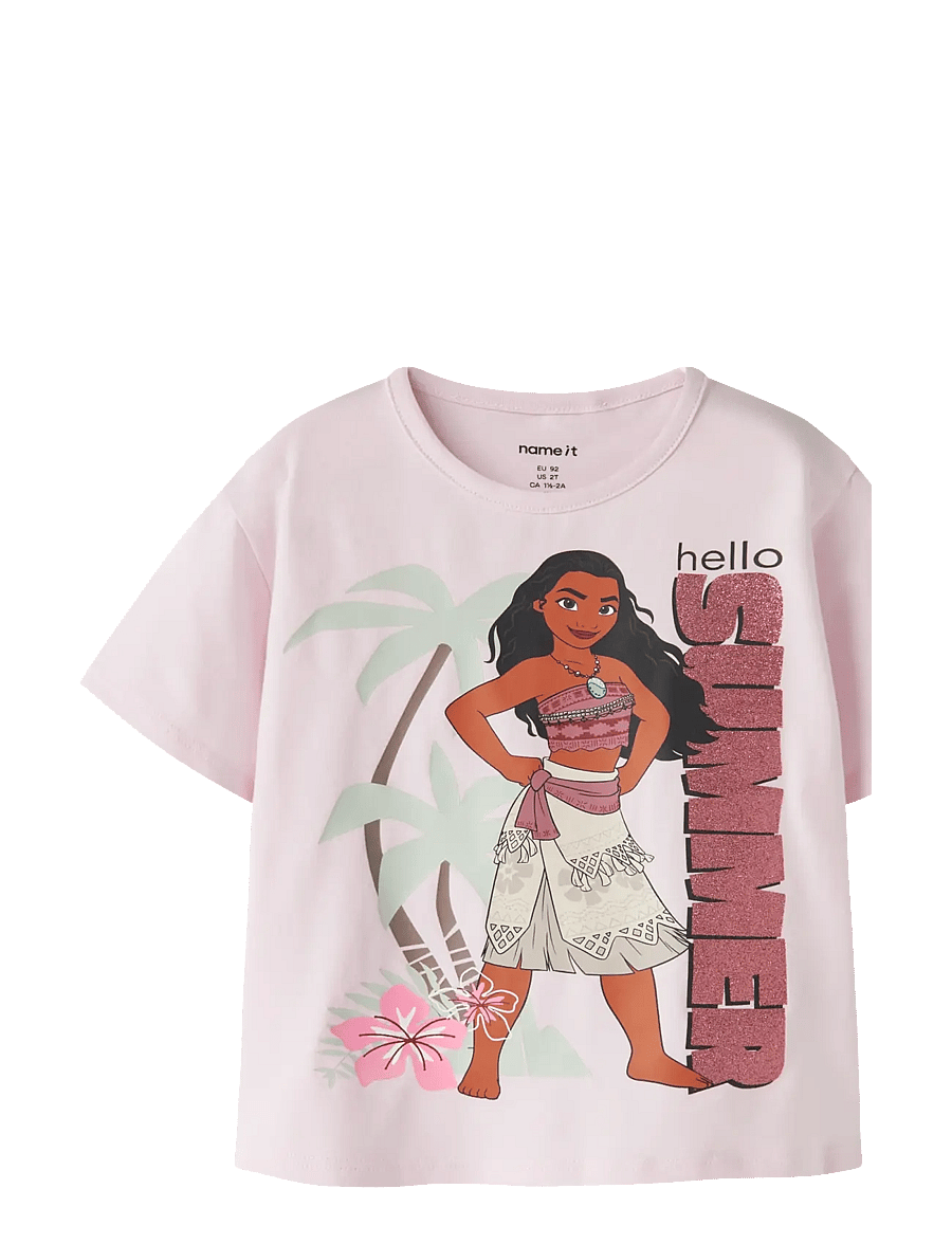 name it - NMFMIDI MOANA SS NREG TOP BOX WDI - kortärmade t-shirts - cradle pink - 0