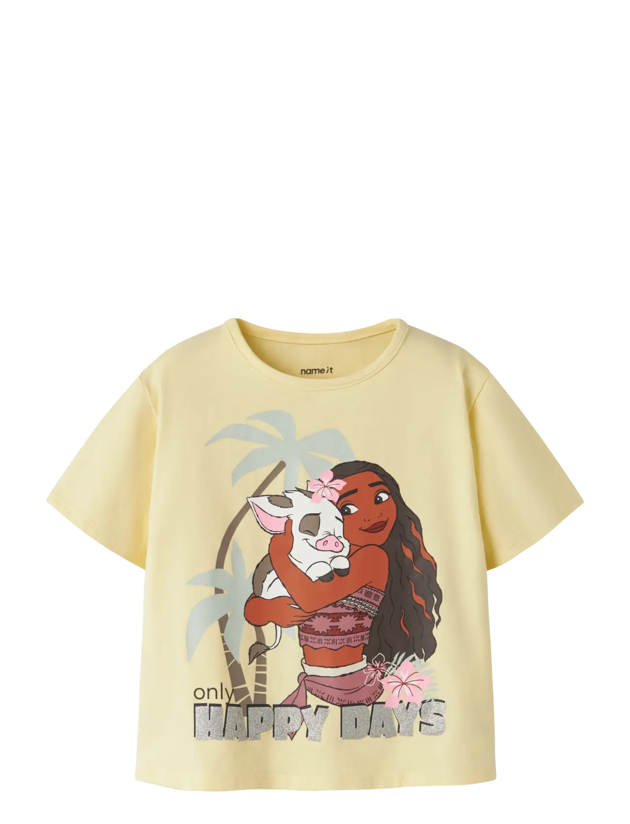 NAME IT Nmfmidi Moana Ss Nreg Oberteil Box Wdi Cream - 104 - Kinder