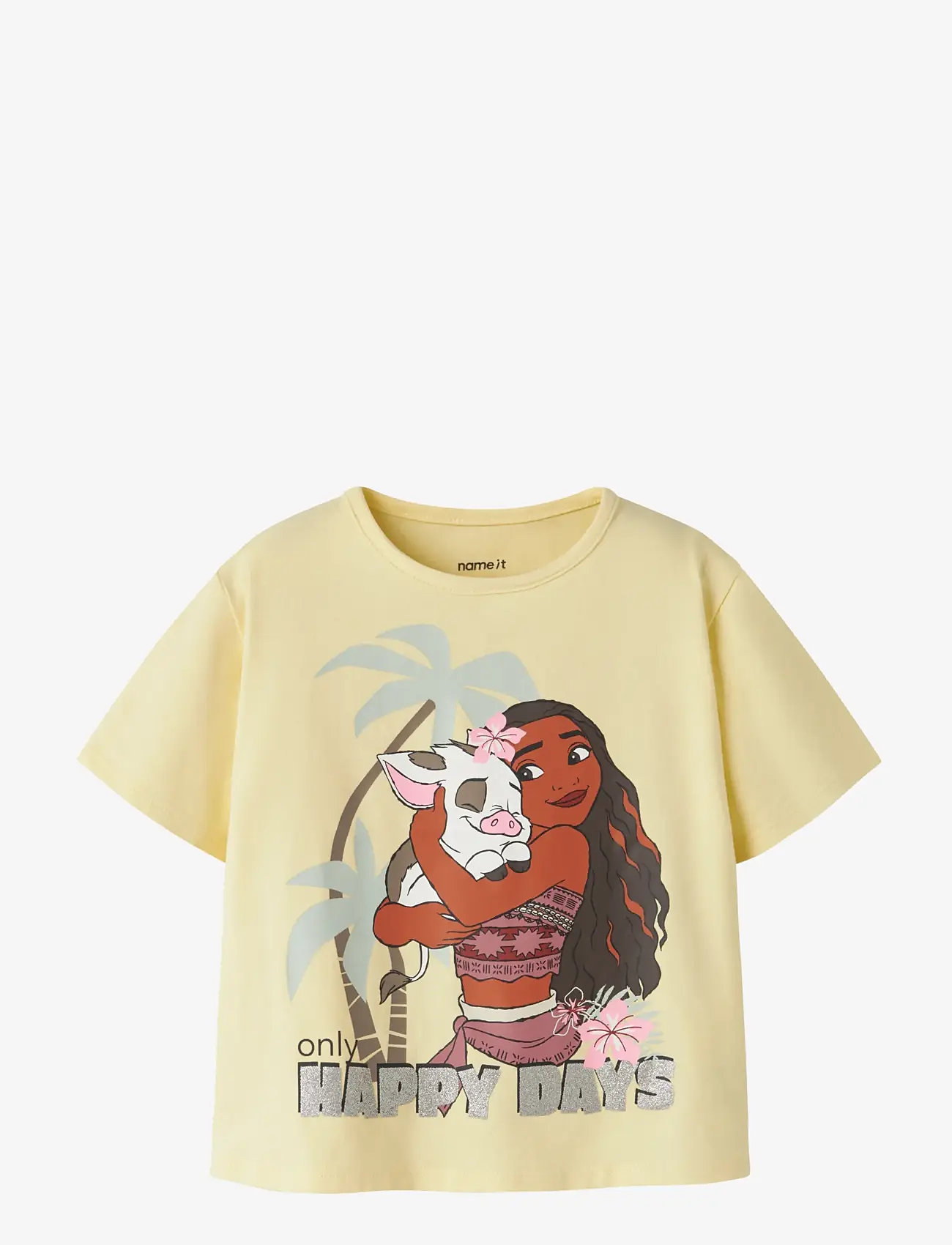 name it - NMFMIDI MOANA SS NREG TOP BOX WDI - kortærmede t-shirts - double cream - 0