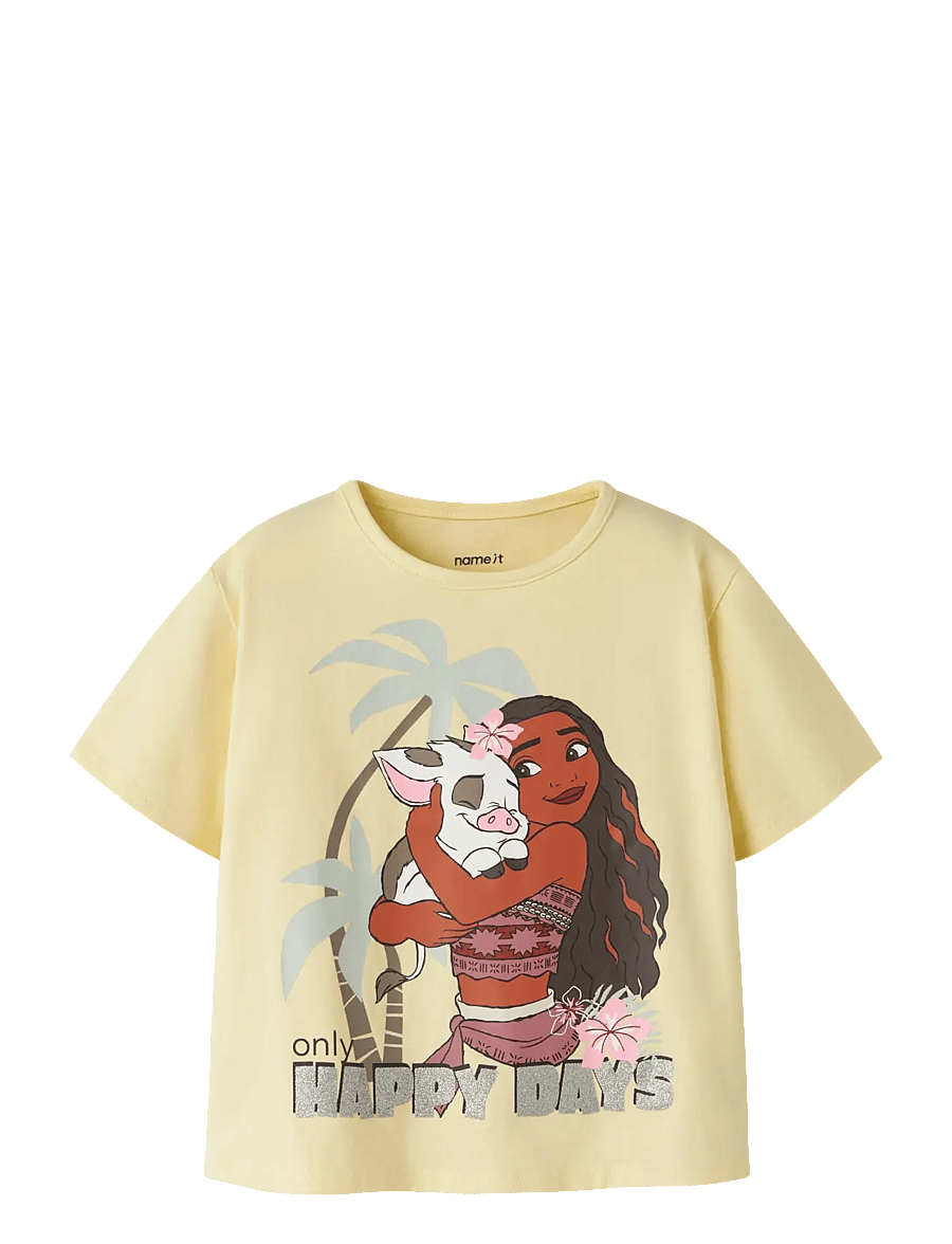 name it - NMFMIDI MOANA SS NREG TOP BOX WDI - lühikeste varrukatega t-särgid - double cream - 0