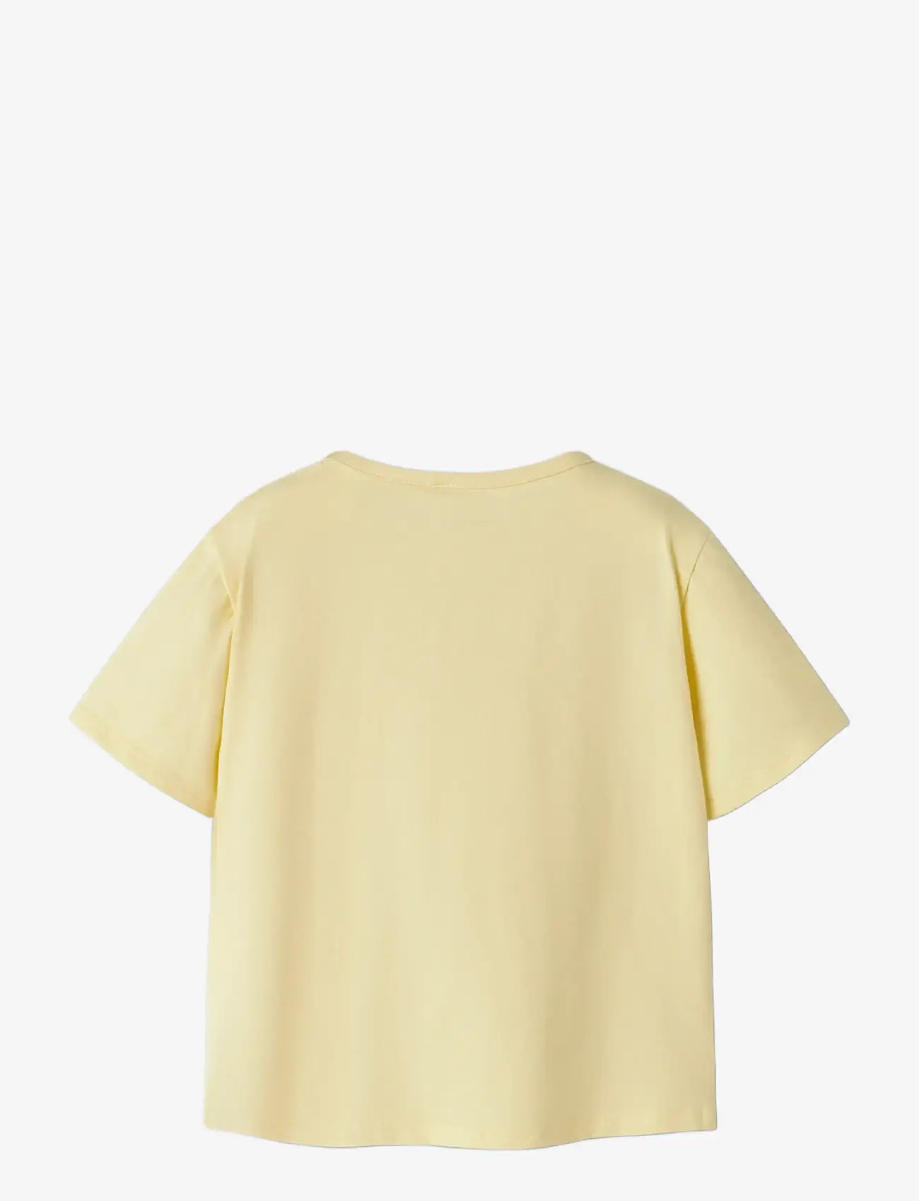 name it - NMFMIDI MOANA SS NREG TOP BOX WDI - kortærmede t-shirts - double cream - 1