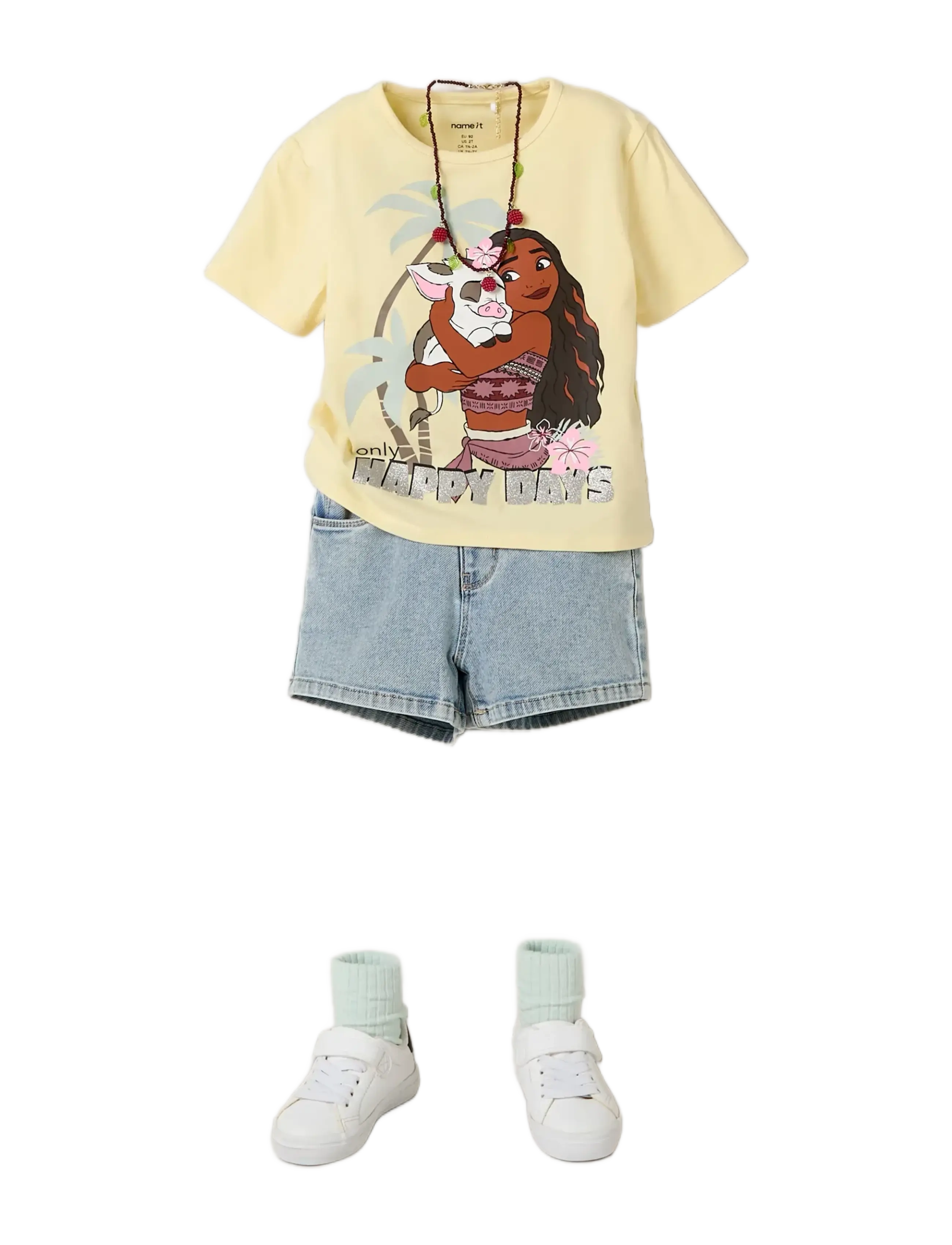 name it - NMFMIDI MOANA SS NREG TOP BOX WDI - stutterma bolir - double cream - 2