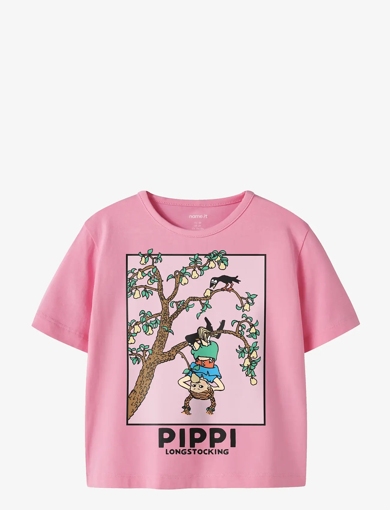 name it - NMFMURI PIPPI SS NREG TOP BOX SKY - pink drink - 0