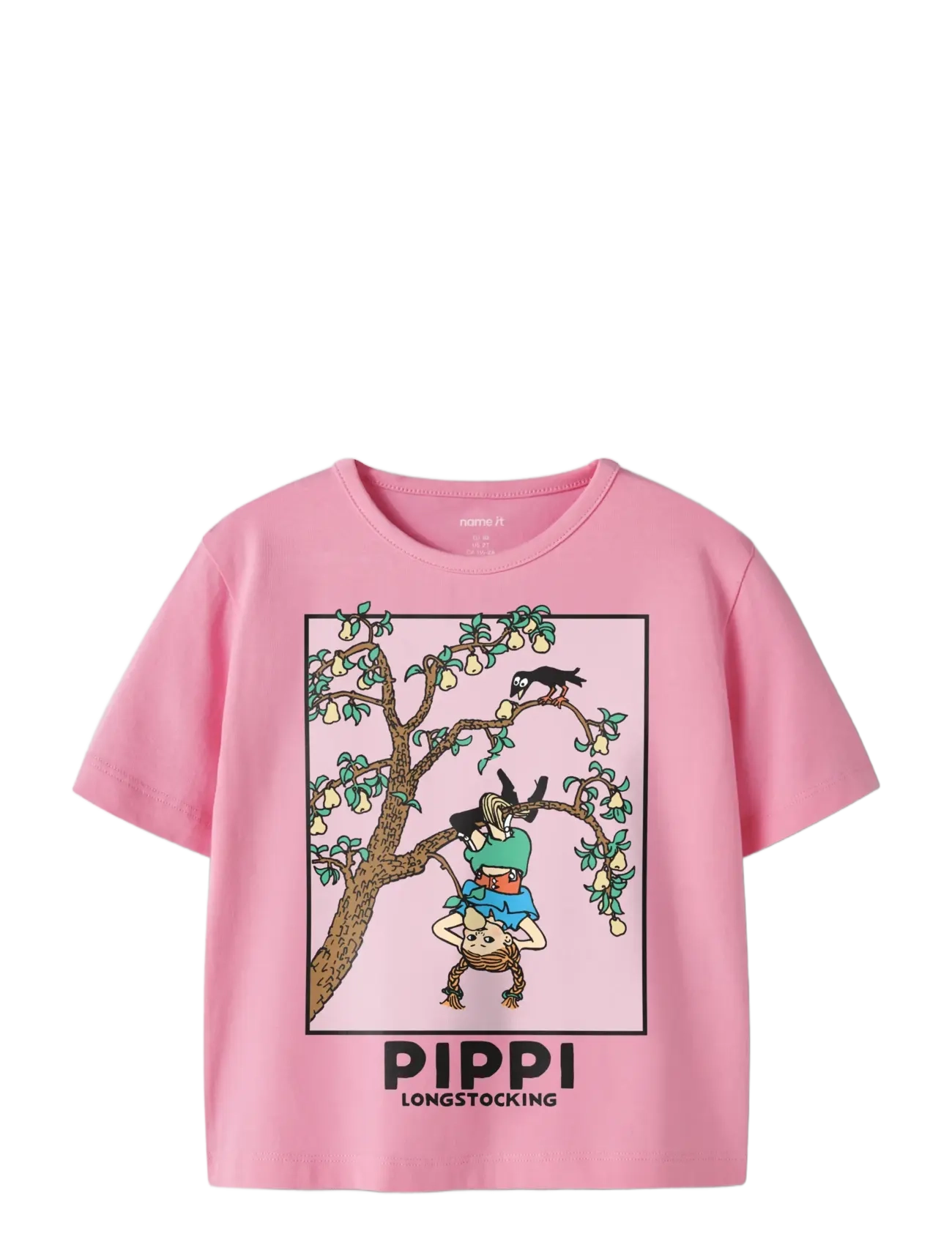 name it - NMFMURI PIPPI SS NREG TOP BOX SKY - pink drink - 2