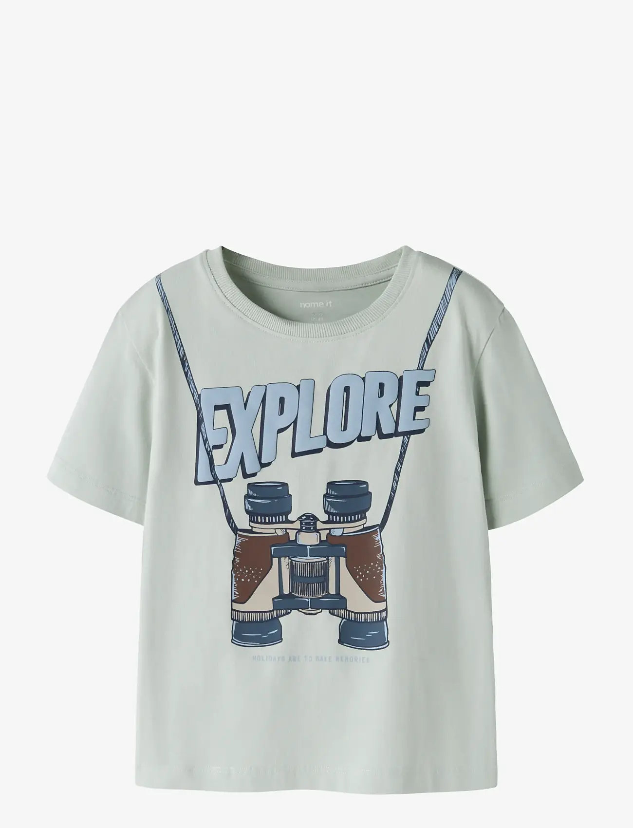 name it - NMMHOLLI SS NREG TOP BOX - kortærmede t-shirts - pale aqua - 0