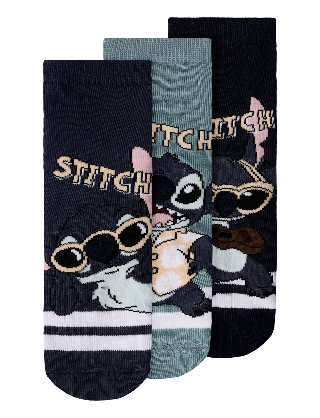 name it NMMARLOS STITCH 3P SOCK WDI - Strumpor - NAVY BLAZER / navy