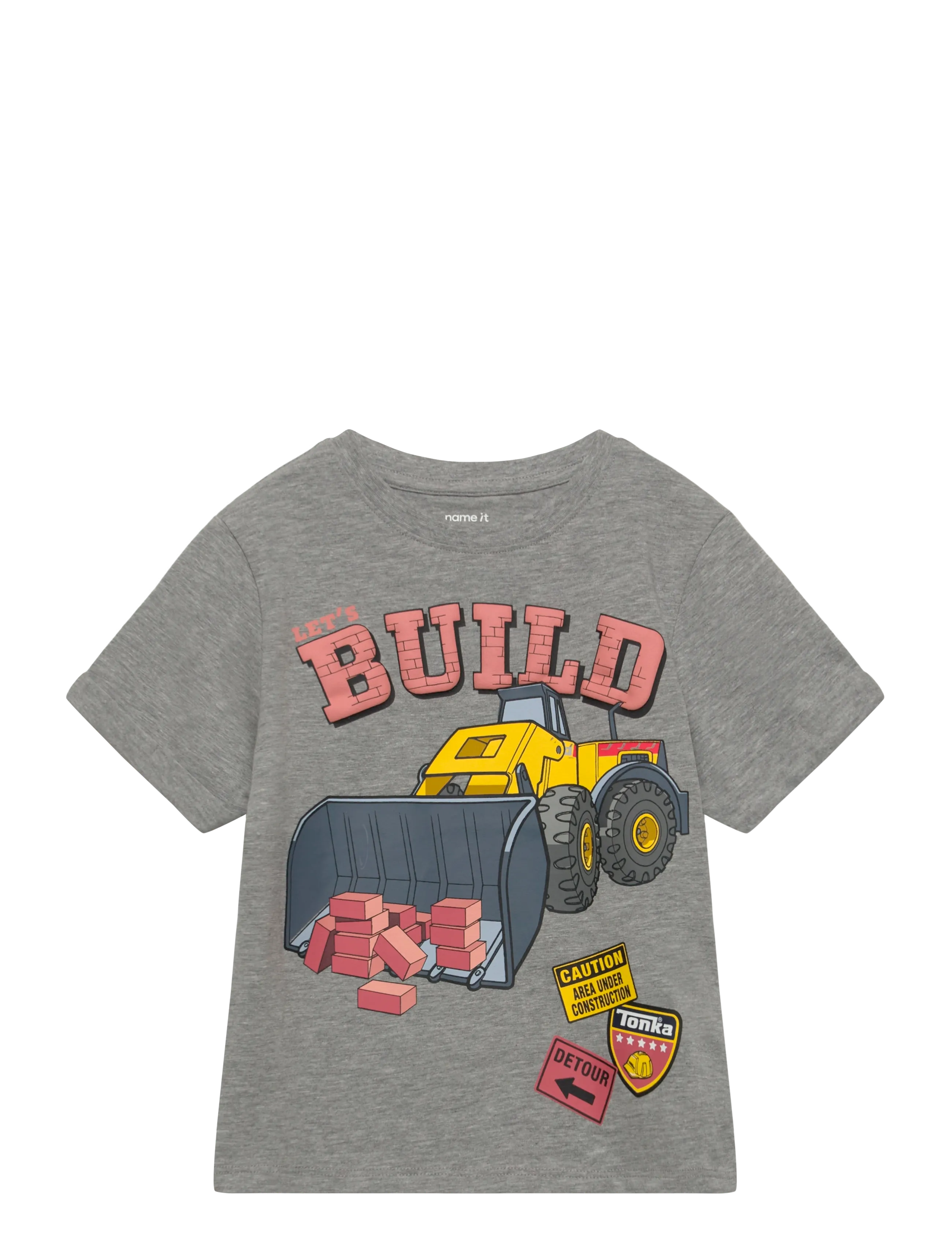 name it NMMALIK TONKA SS NREG TOP CPLG - Kleidung - GREY MELANGE / grey