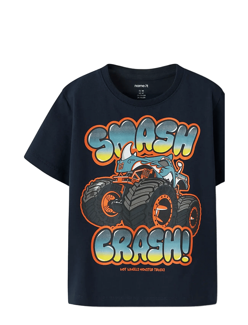 name it - NMMMORE HOTWHEELS SS NREG TOP BOX SKY - kortærmede t-shirts - navy blazer - 2