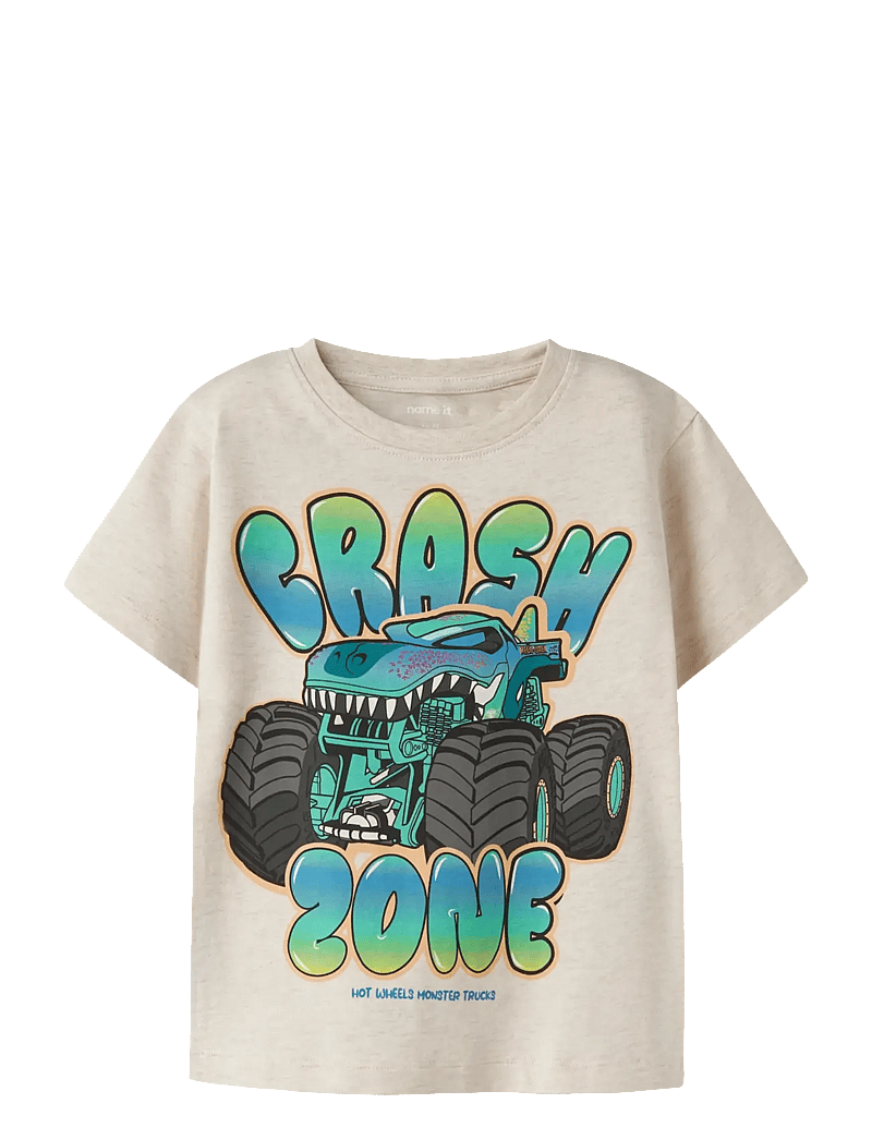 name it - NMMMORE HOTWHEELS SS NREG TOP BOX SKY - kortærmede t-shirts - peyote melange - 0