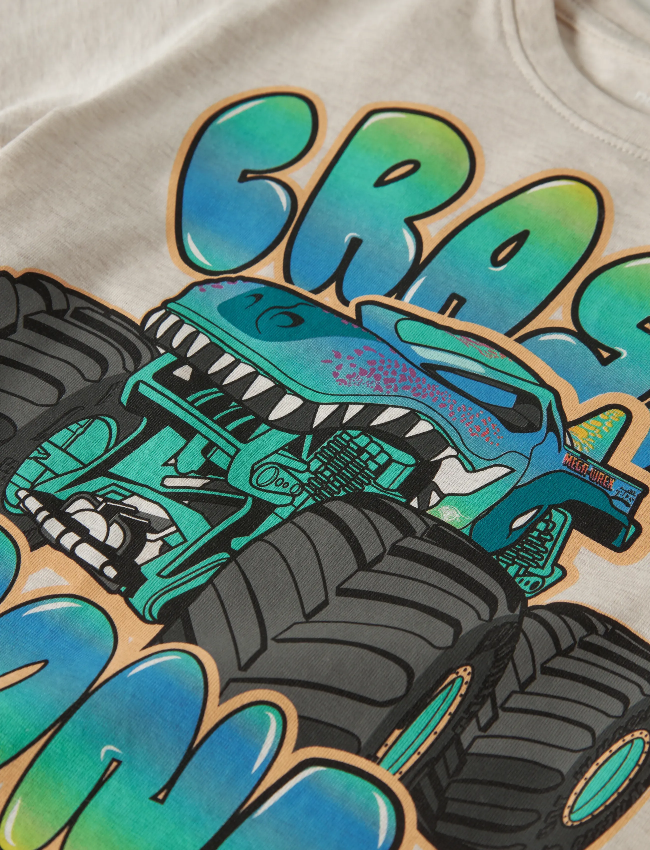 name it - NMMMORE HOTWHEELS SS NREG TOP BOX SKY - kortærmede t-shirts - peyote melange - 2