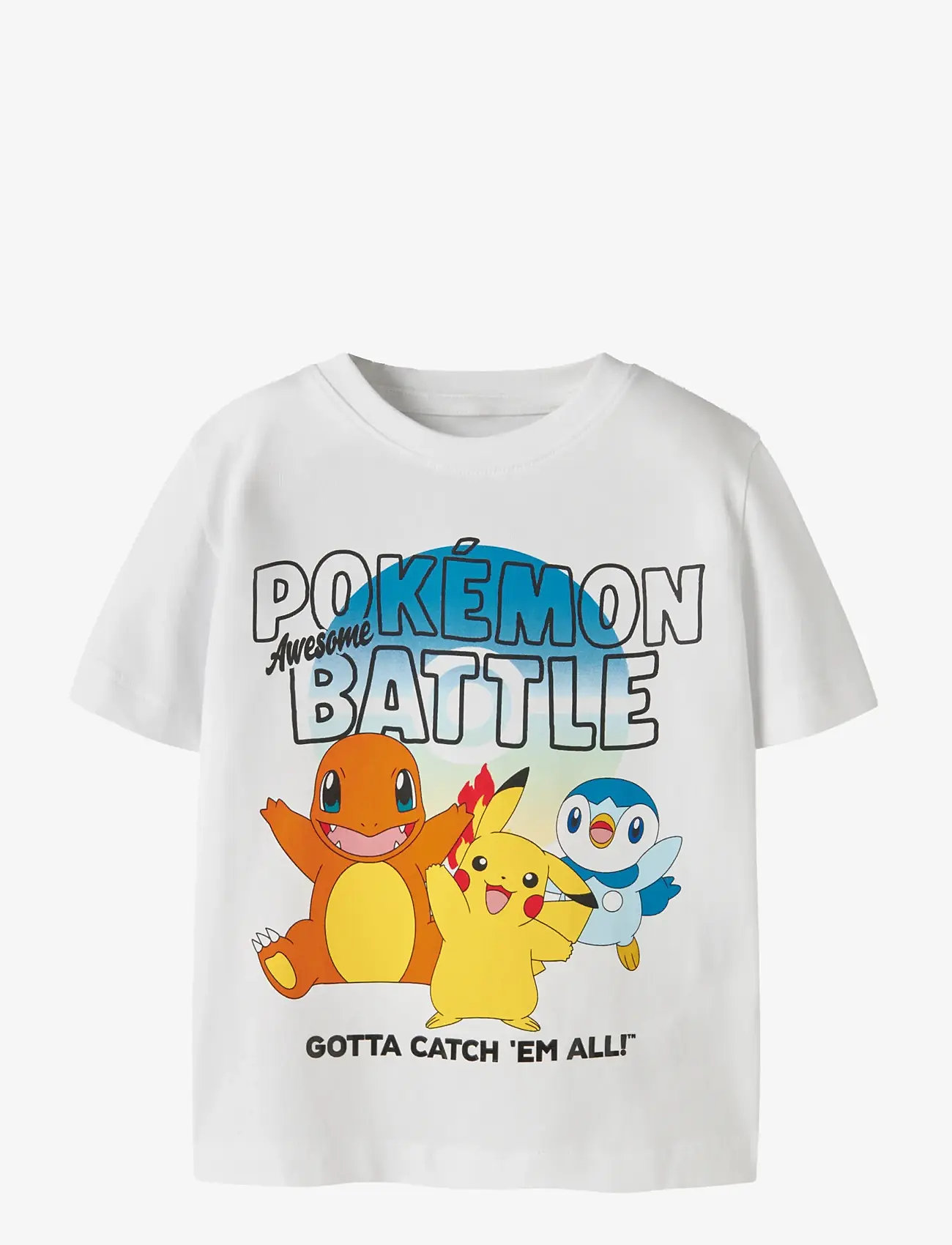 name it - NMMMALT POKEMON SS NREG TOP BOX SKY - kurzärmelige - bright white - 0