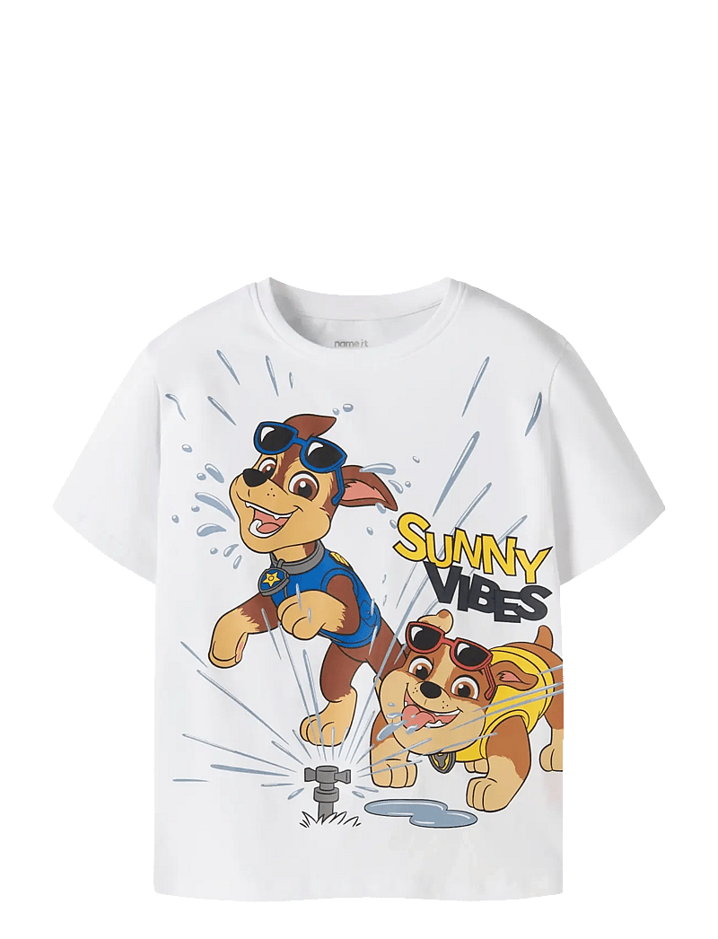 name it - NMMMACAS PAW SS NREG TOP CPLG - kurzärmelige - bright white - 0