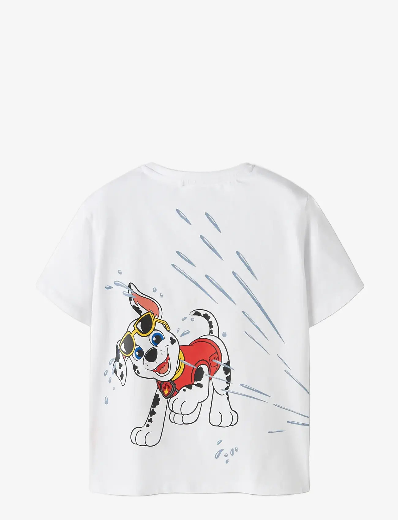 name it - NMMMACAS PAW SS NREG TOP CPLG - lühikeste varrukatega t-särgid - bright white - 1