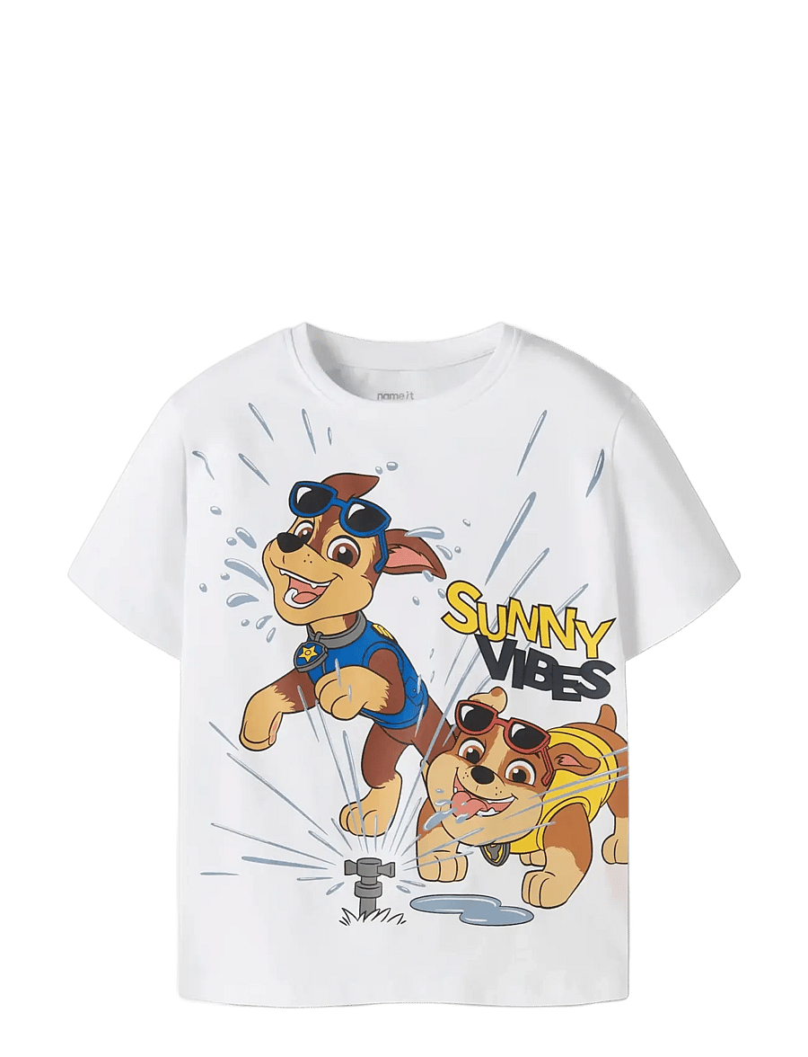 name it - NMMMACAS PAW SS NREG TOP CPLG - kurzärmelige - bright white - 2