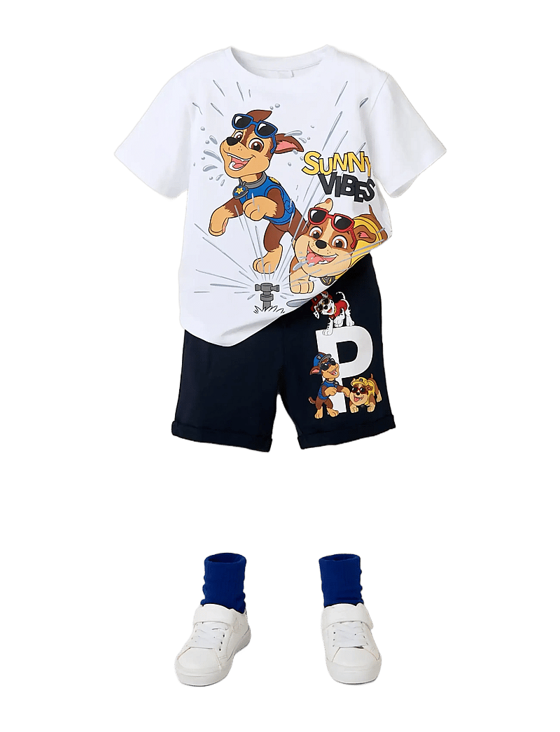 name it - NMMMACAS PAW SS NREG TOP CPLG - kurzärmelige - bright white - 3