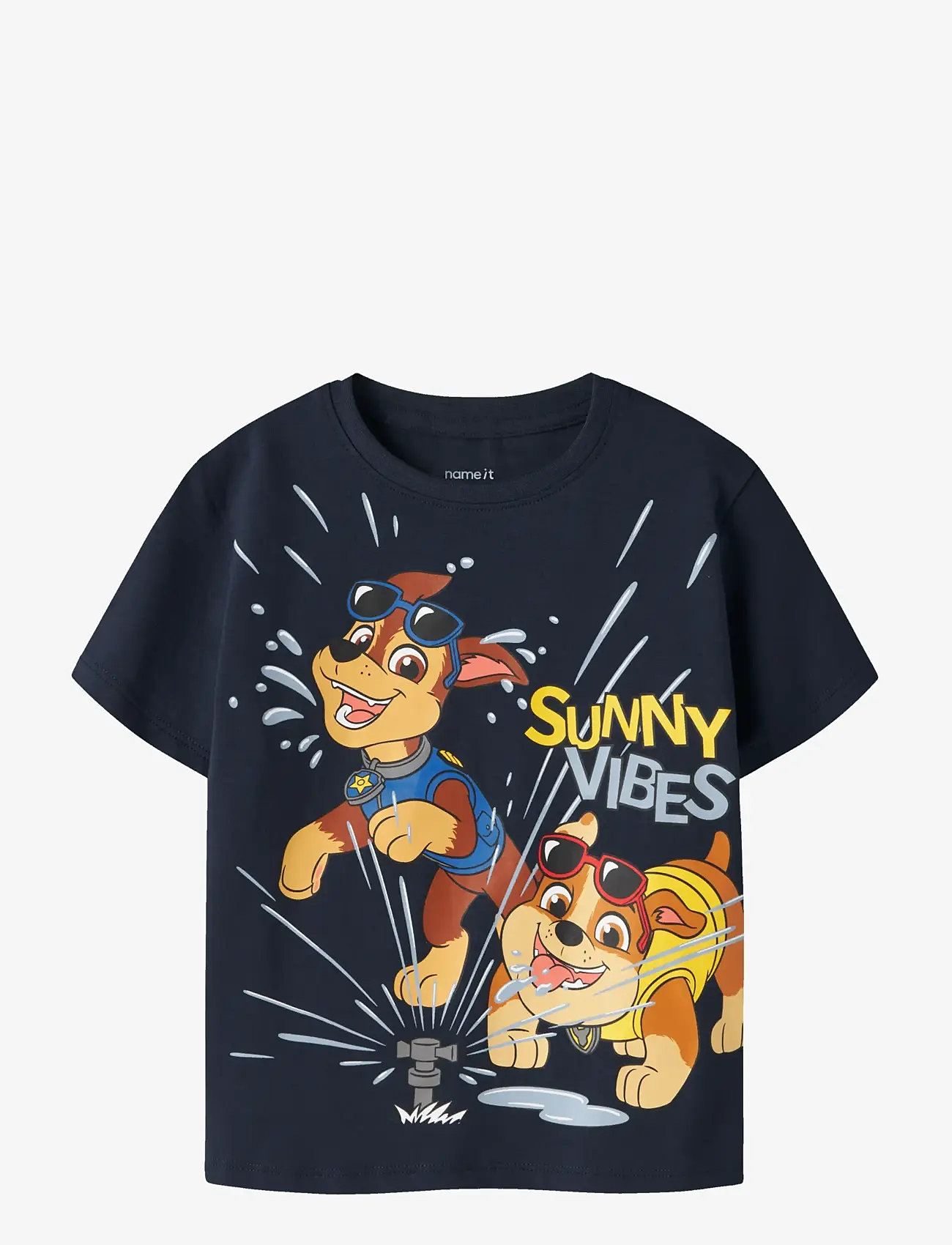 name it - NMMMACAS PAW SS NREG TOP CPLG - t-krekli ar īsām piedurknēm - navy blazer - 0