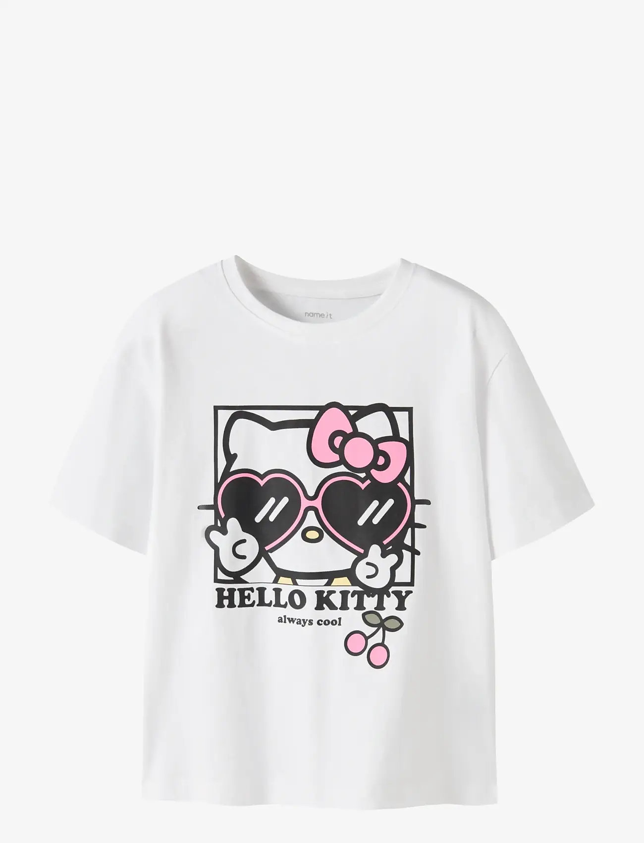 name it - NKFAFIRA HELLOK SS NREG TOP SKY - short-sleeved t-shirts - bright white - 0
