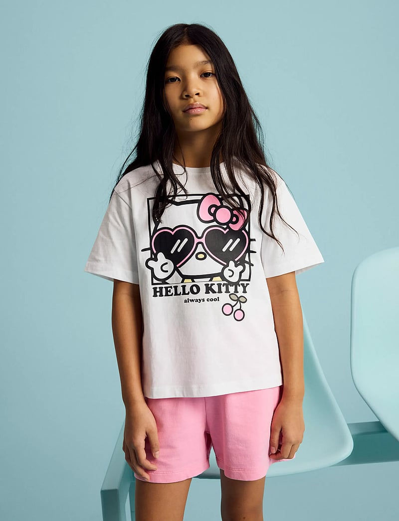 name it - NKFAFIRA HELLOK SS NREG TOP SKY - kortærmede t-shirts - bright white - 2