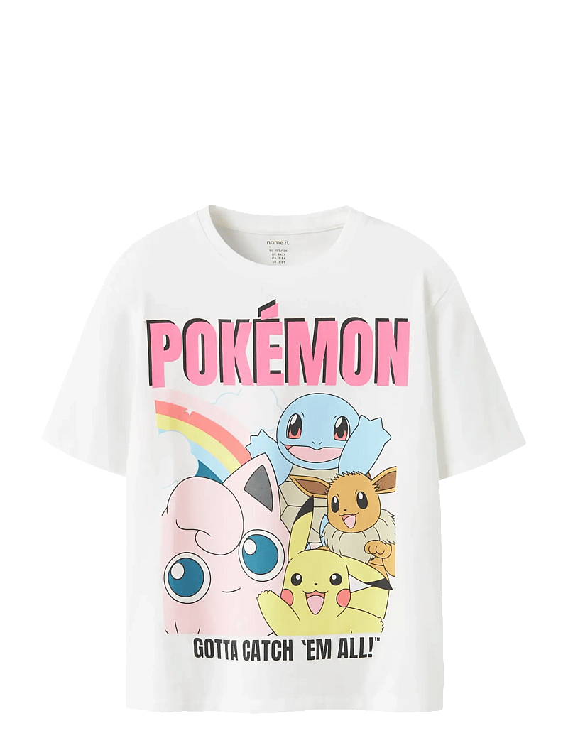 name it - NKFMYSA POKEMON SS NREG TOP BOX SKY - lühikeste varrukatega t-särgid - bright white - 0