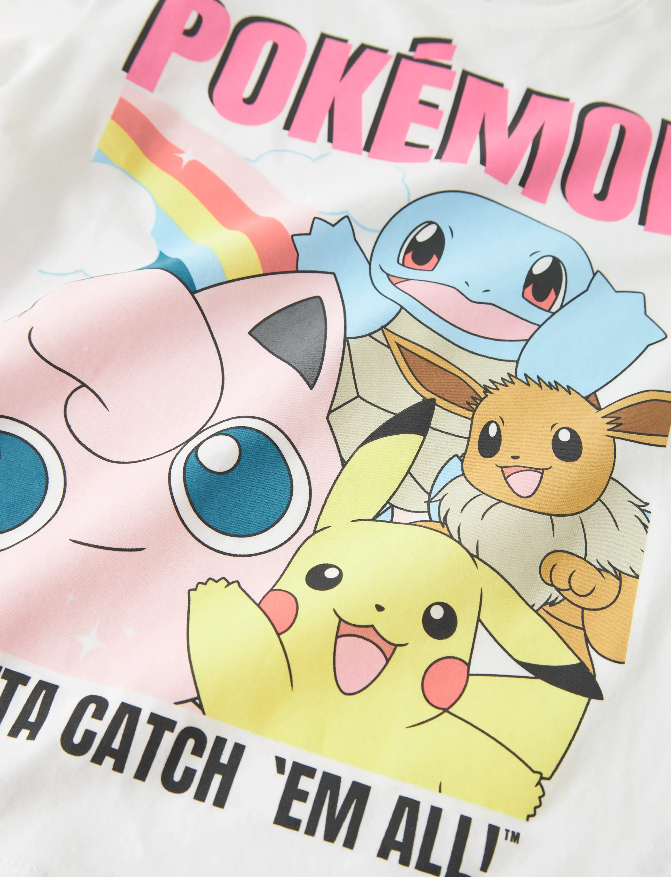 name it - NKFMYSA POKEMON SS NREG TOP BOX SKY - short-sleeved t-shirts - bright white - 2