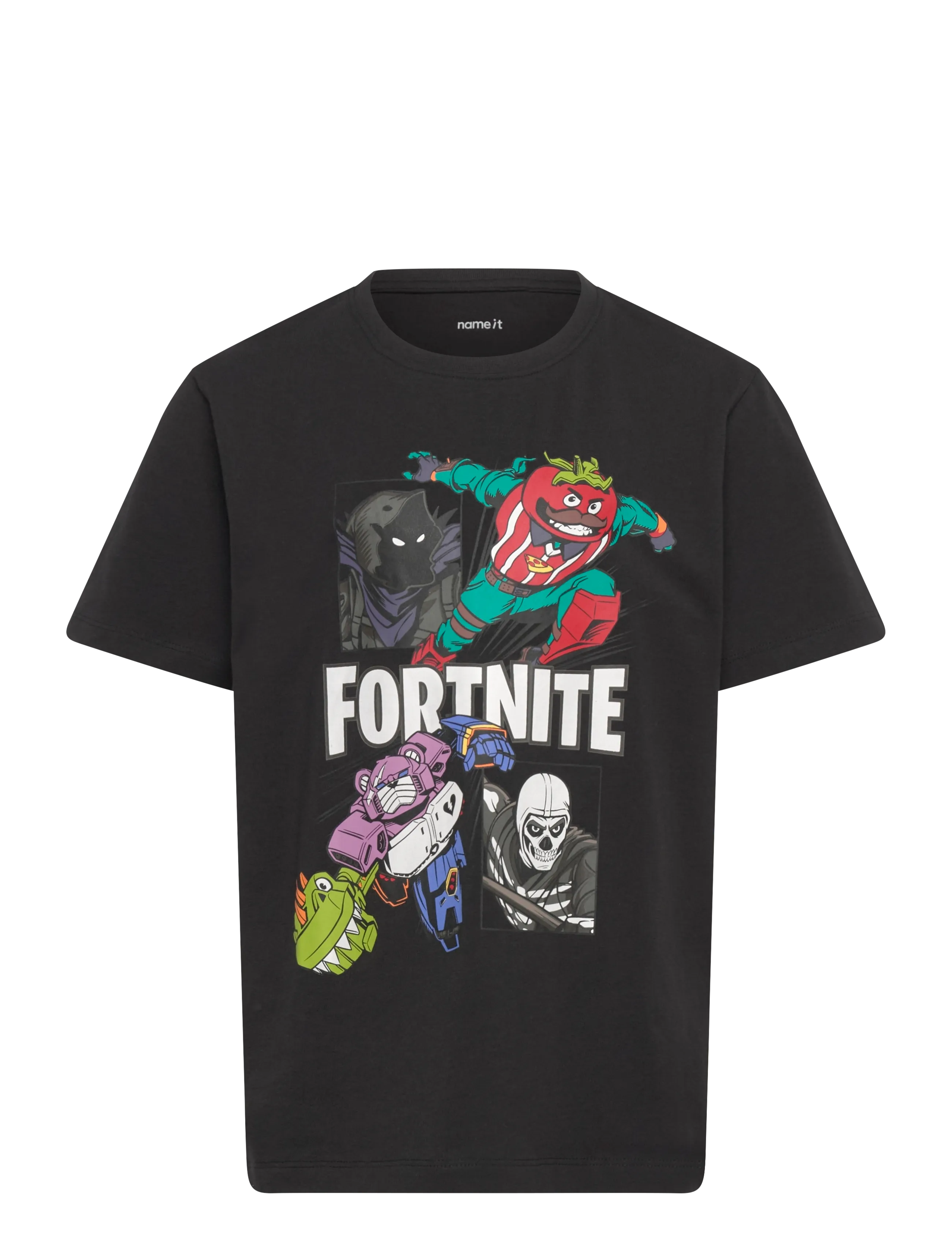 NAME IT Nkmambrose Fortnite Ss Nreg Oberteil Bfu Schwarz - 116 - Kinder