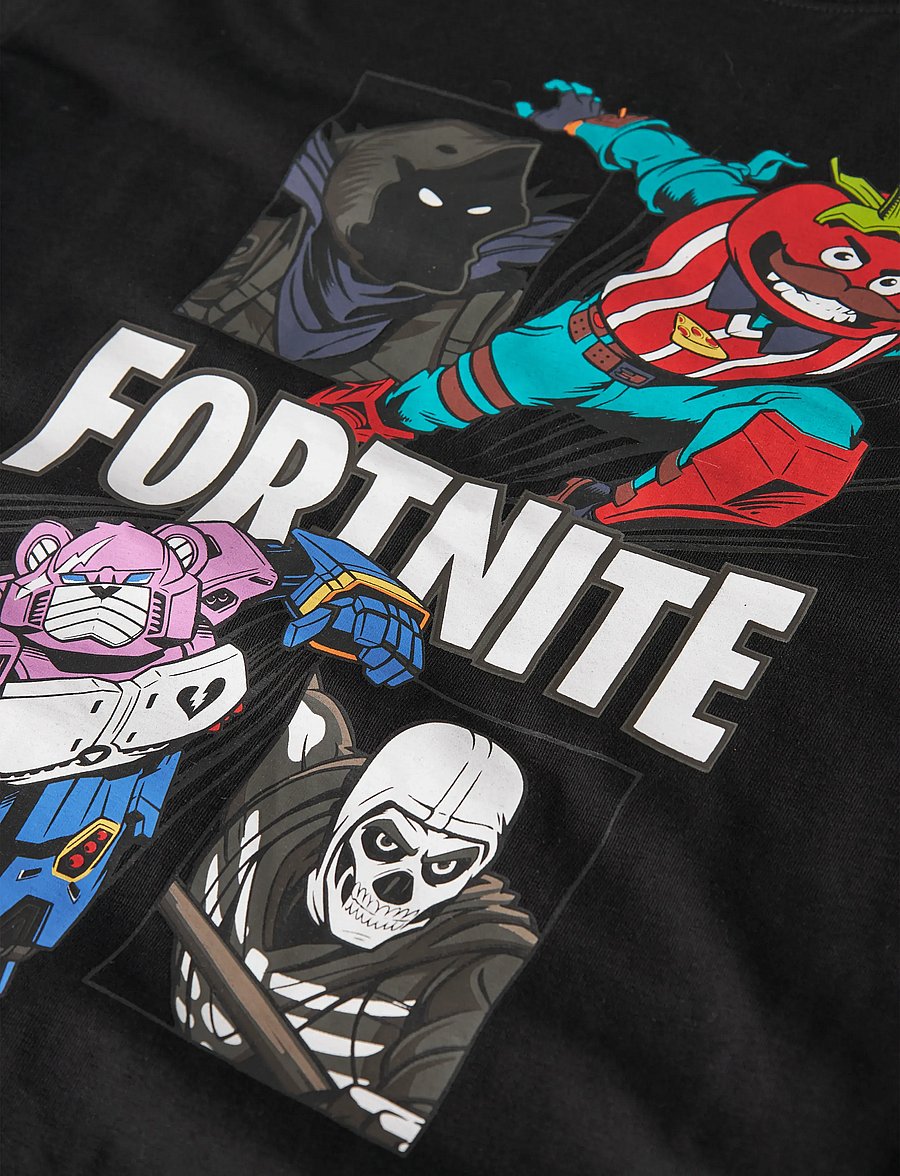 name it - NKMAMBROSE FORTNITE SS NREG TOP BFU - kortærmede t-shirts - black - 3