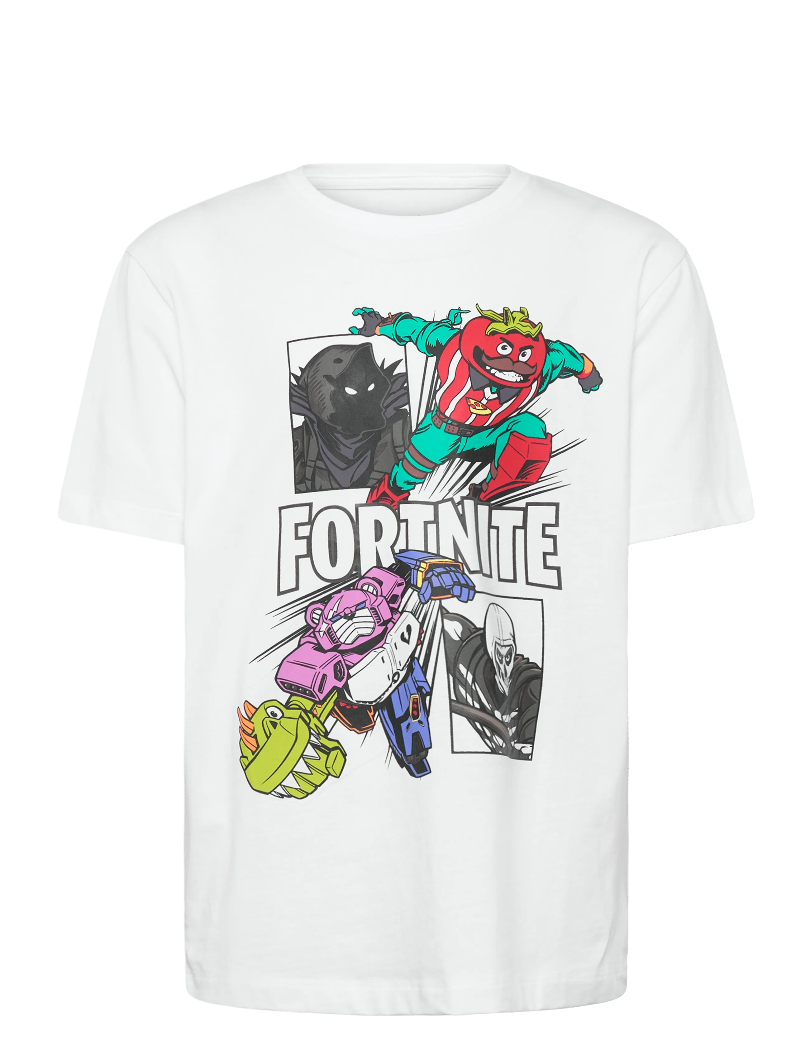 NAME IT Nkmambrose Fortnite Ss Nreg Oberteil Bfu Weiß - 116 - Kinder