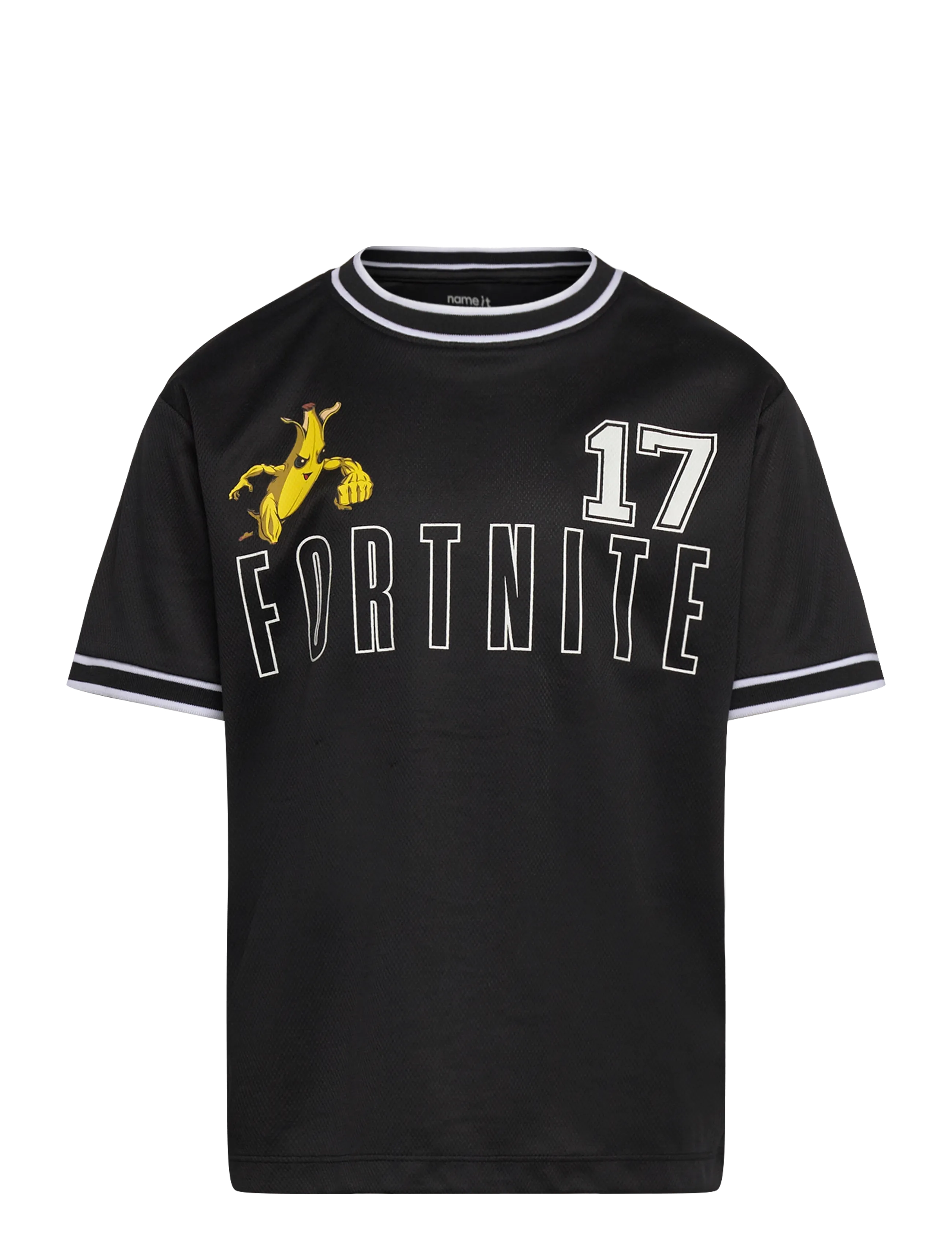 NAME IT Nkmalisher Fortnite Ss Nreg Poly Oberteil Bfu Schwarz - 116 - Kinder