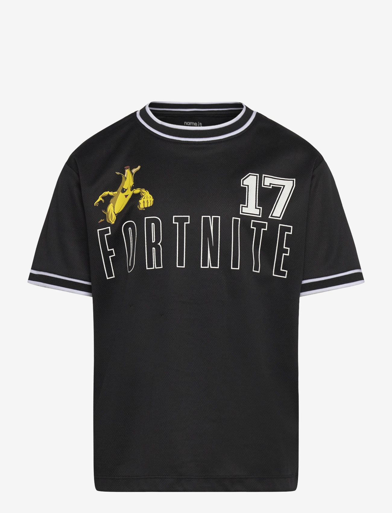 name it - NKMALISHER FORTNITE SS NREG POLY TOP BFU - sportstoppe - black - 0