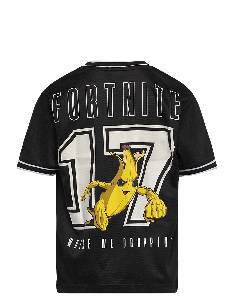 name it - NKMALISHER FORTNITE SS NREG POLY TOP BFU - sportstoppe - black - 1