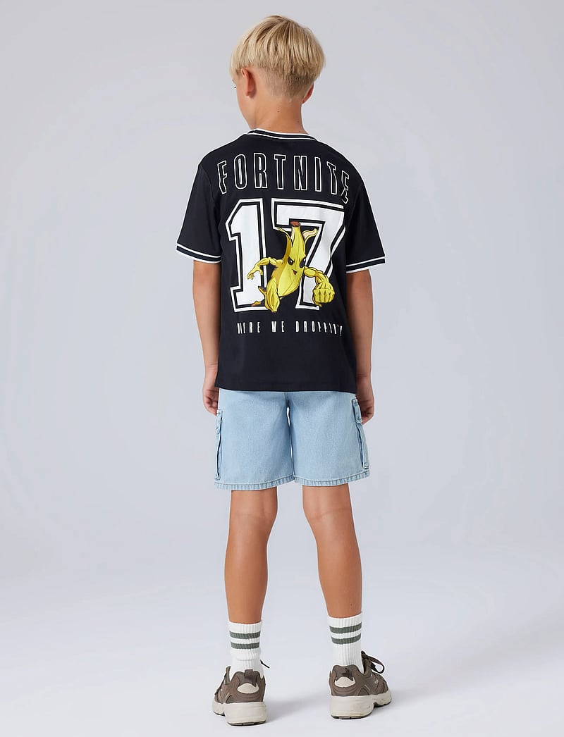 name it - NKMALISHER FORTNITE SS NREG POLY TOP BFU - sportstoppe - black - 3