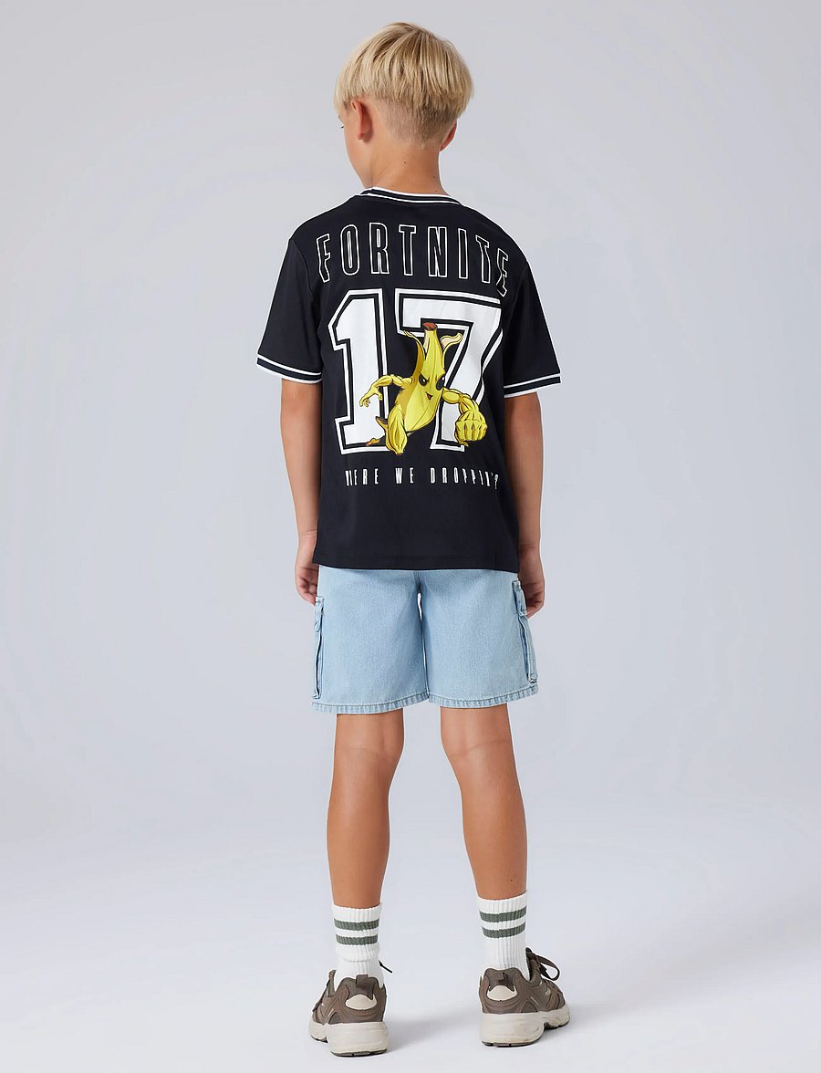 name it - NKMALISHER FORTNITE SS NREG POLY TOP BFU - sportoberteile - black - 3