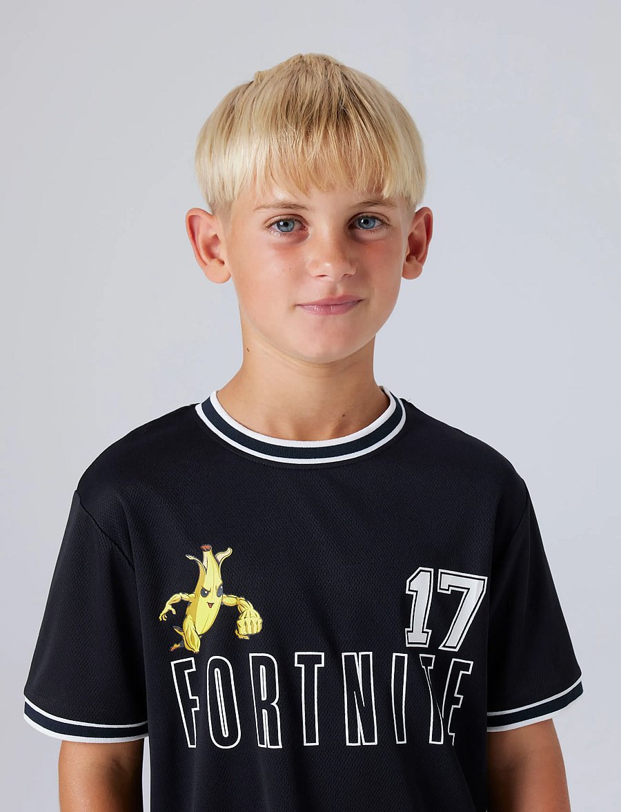 name it - NKMALISHER FORTNITE SS NREG POLY TOP BFU - sportoberteile - black - 4