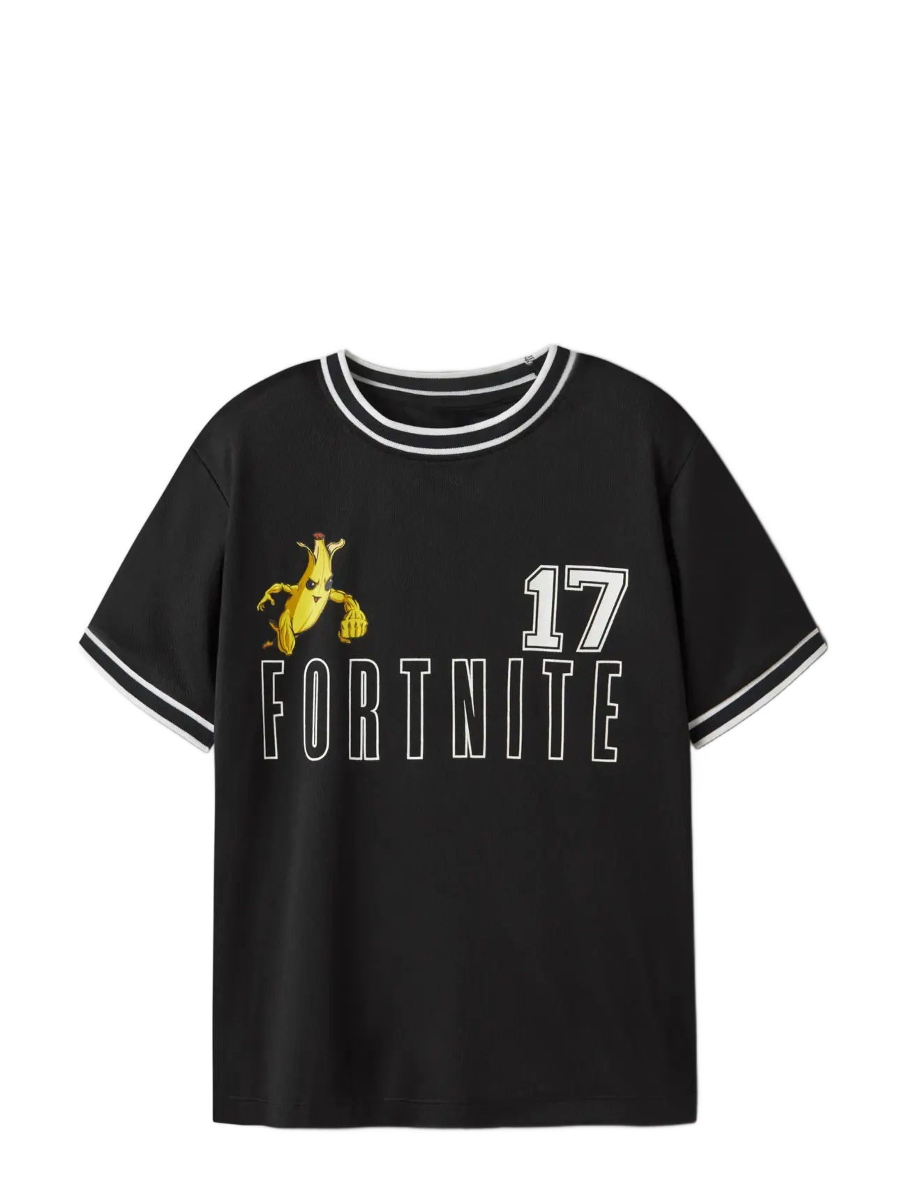 name it - NKMALISHER FORTNITE SS NREG POLY TOP BFU - sportoberteile - black - 2