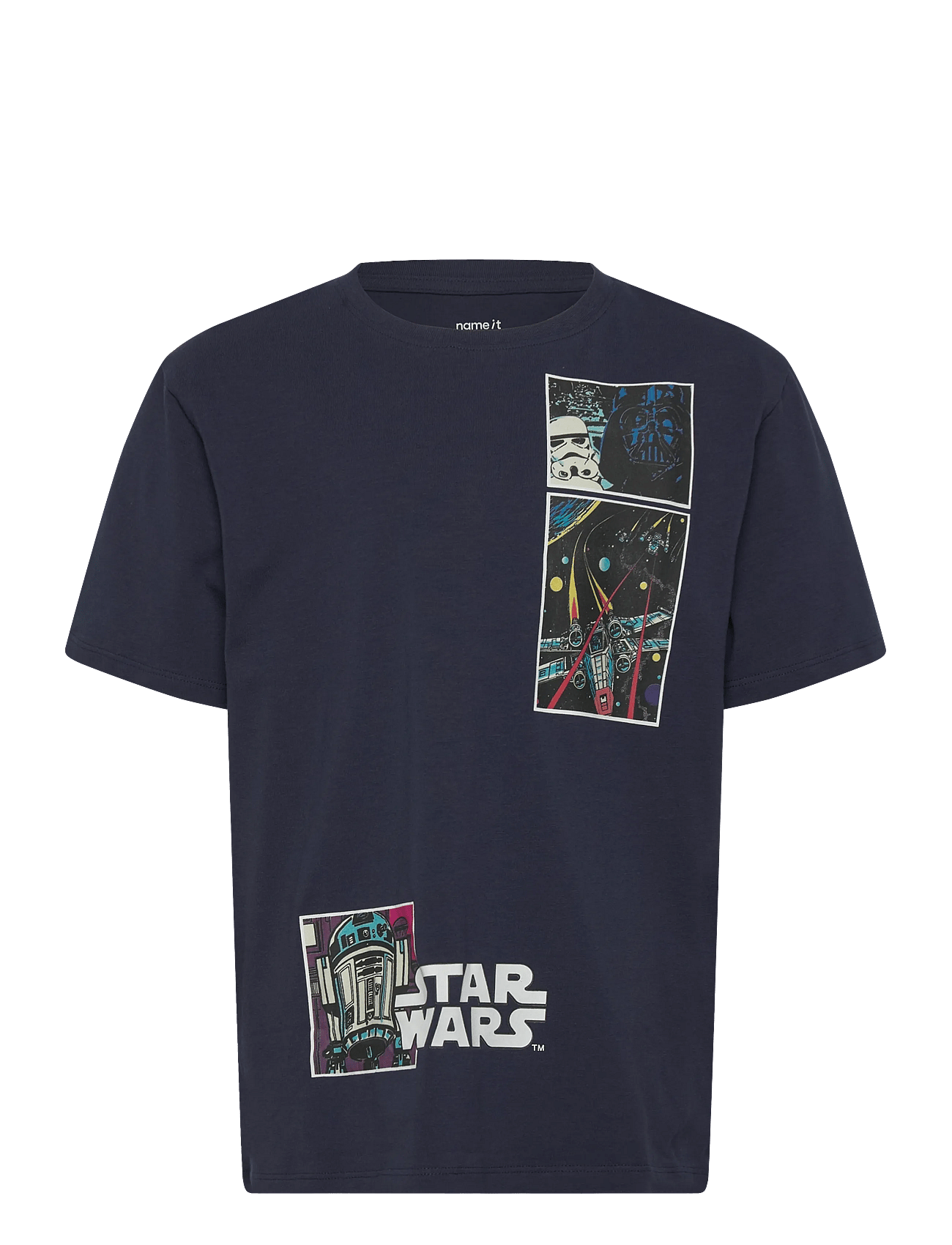 NKMMYLLE STARWARS SS NREG TOPBOX BFU - NAVY BLAZER