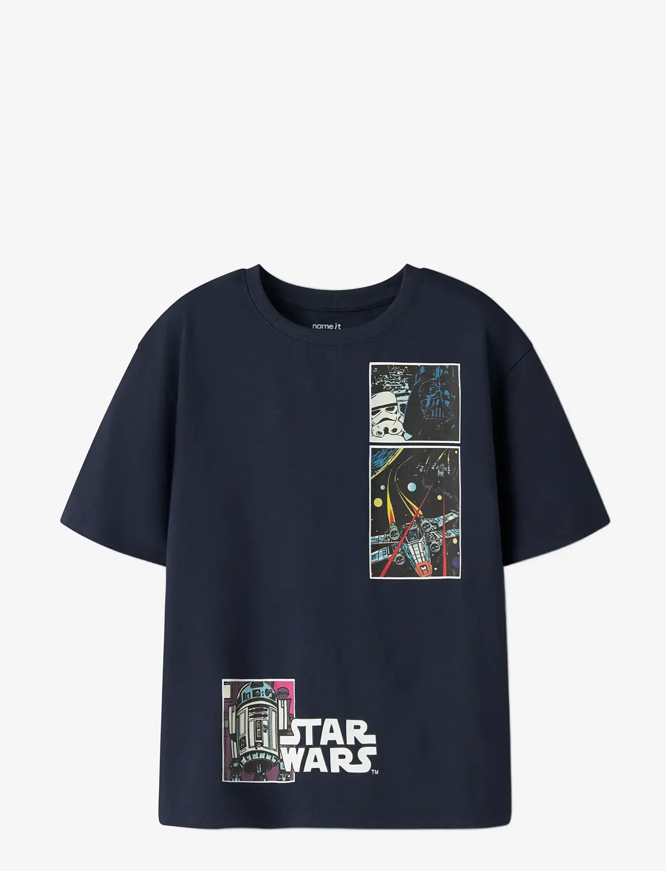 name it - NKMMYLLE STARWARS SS NREG TOPBOX BFU - kortærmede t-shirts - navy blazer - 2
