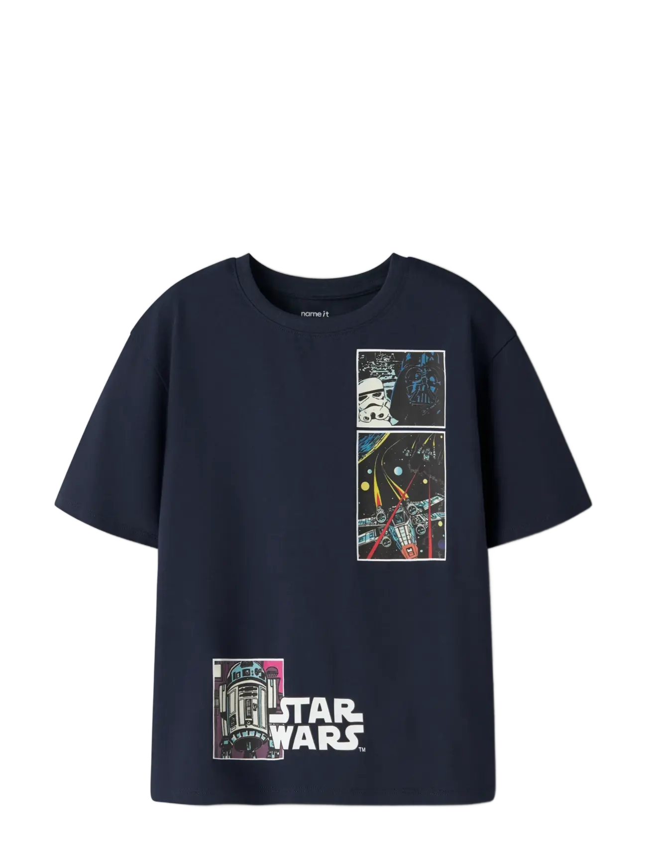name it - NKMMYLLE STARWARS SS NREG TOPBOX BFU - lühikeste varrukatega t-särgid - navy blazer - 2
