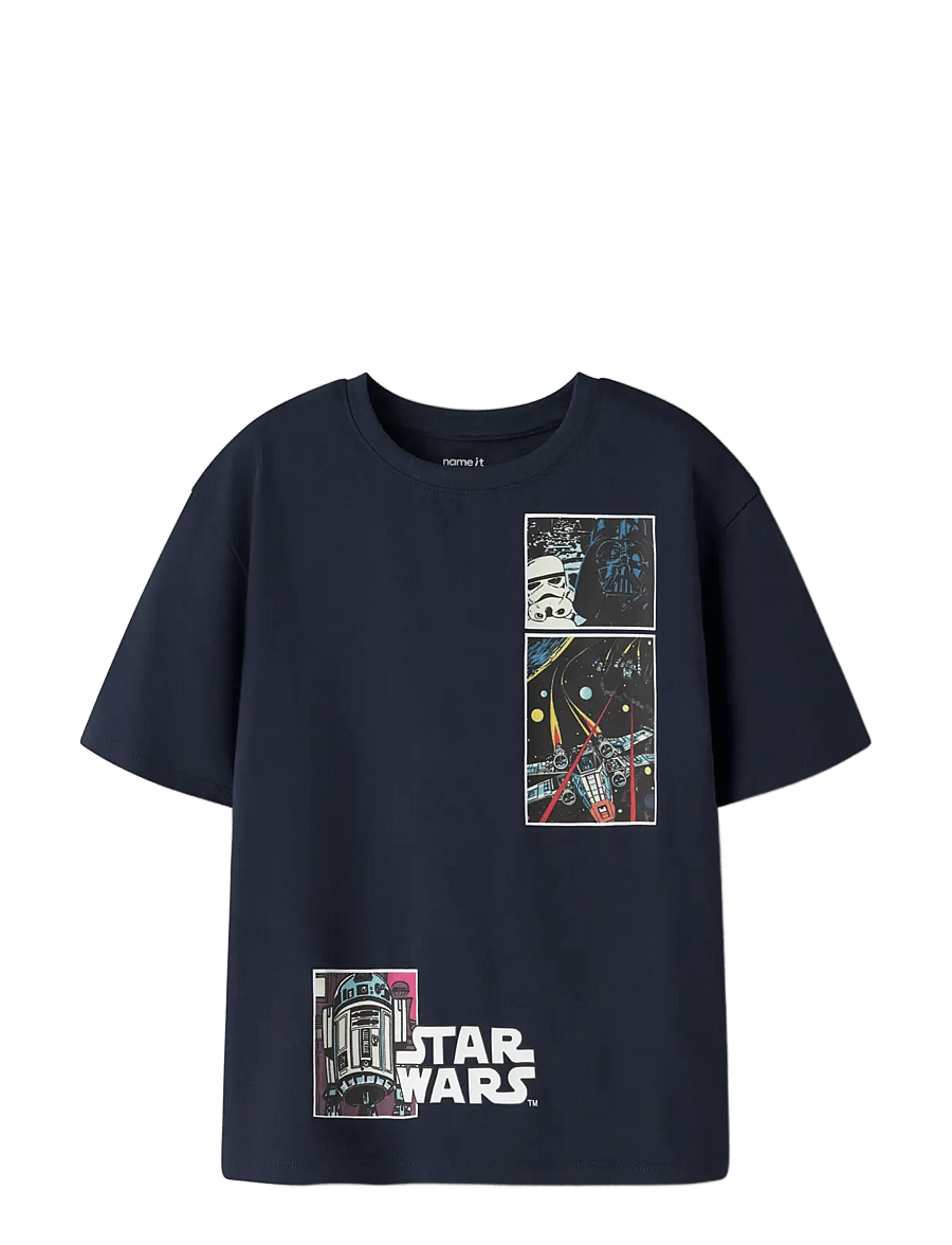 name it - NKMMYLLE STARWARS SS NREG TOPBOX BFU - lühikeste varrukatega t-särgid - navy blazer - 2