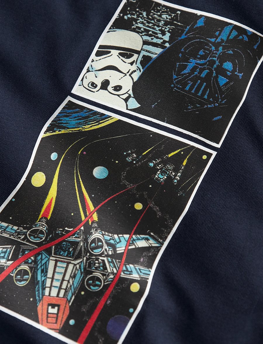 name it - NKMMYLLE STARWARS SS NREG TOPBOX BFU - lühikeste varrukatega t-särgid - navy blazer - 3