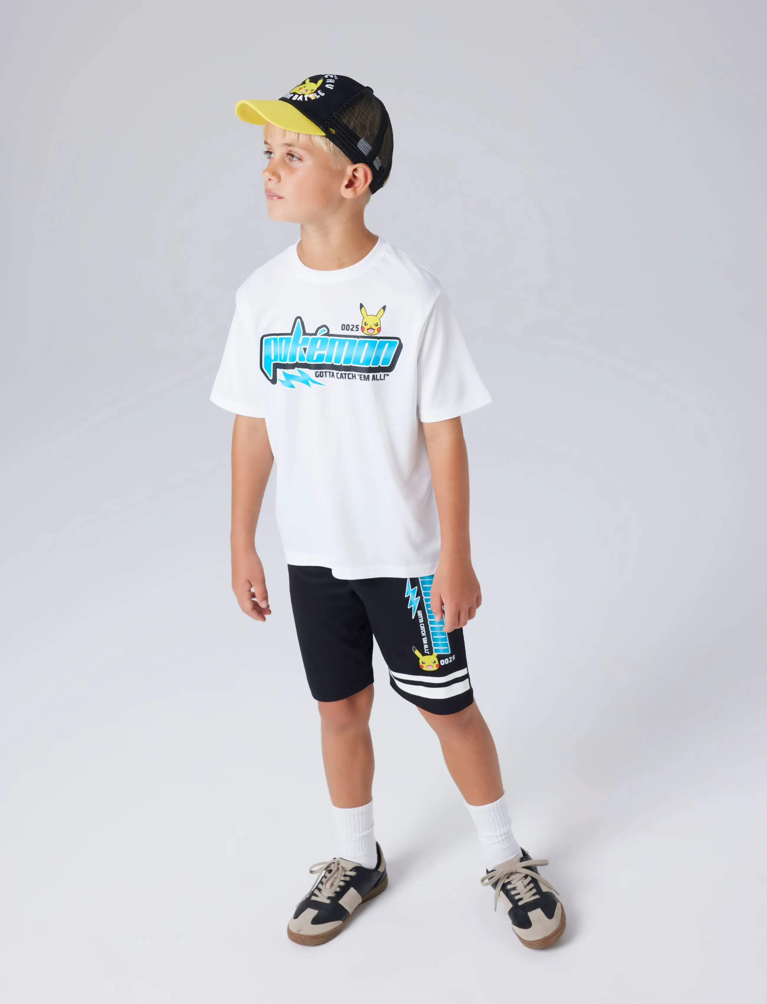 name it - NKMMILE POKEMON NREG LONG PO SHORTS SKY - sport stuttbuxur - black - 4
