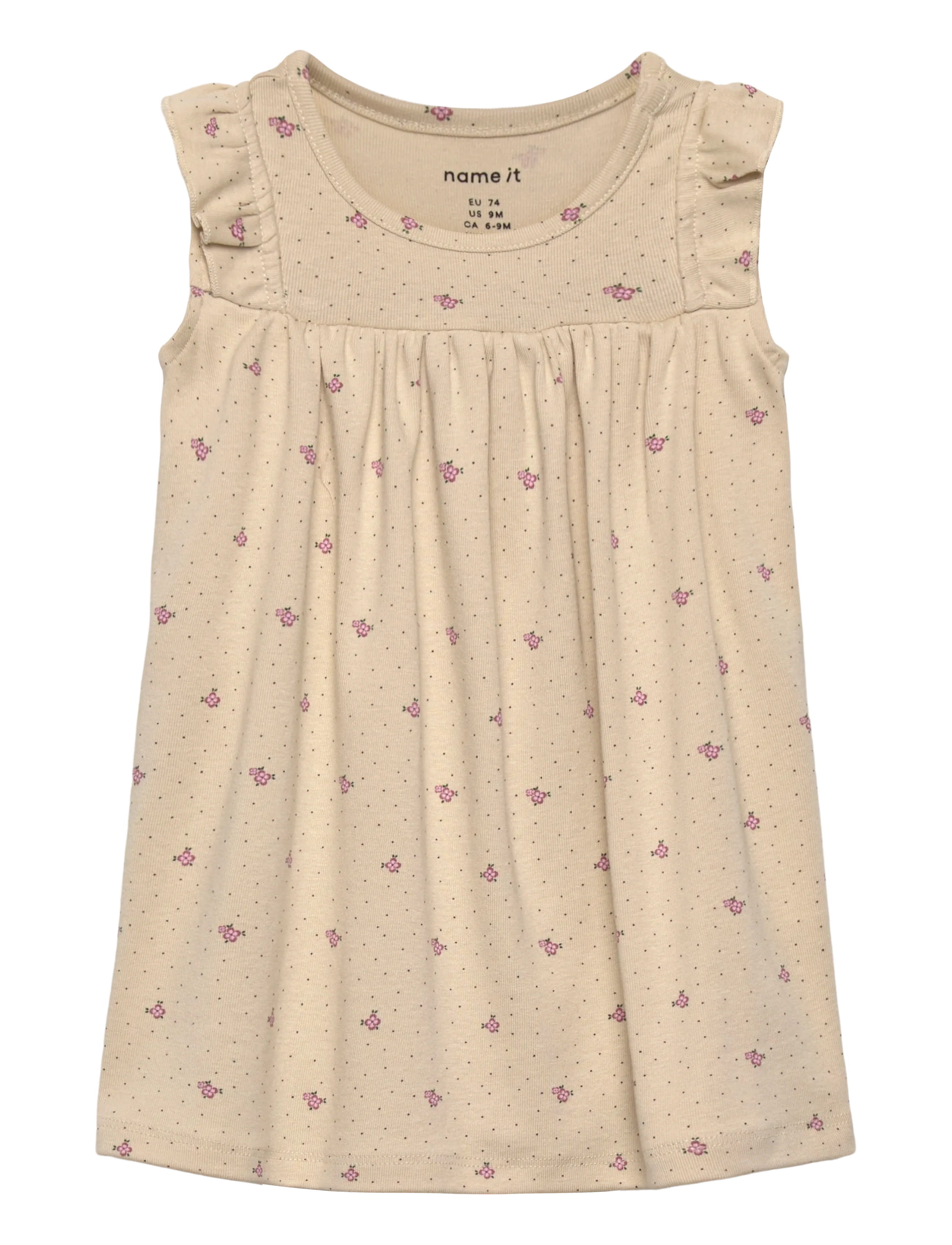 name it Nbfhitta Capsl Bodydress, 62, Beige, Bodysuits > Kortærmede, Børn